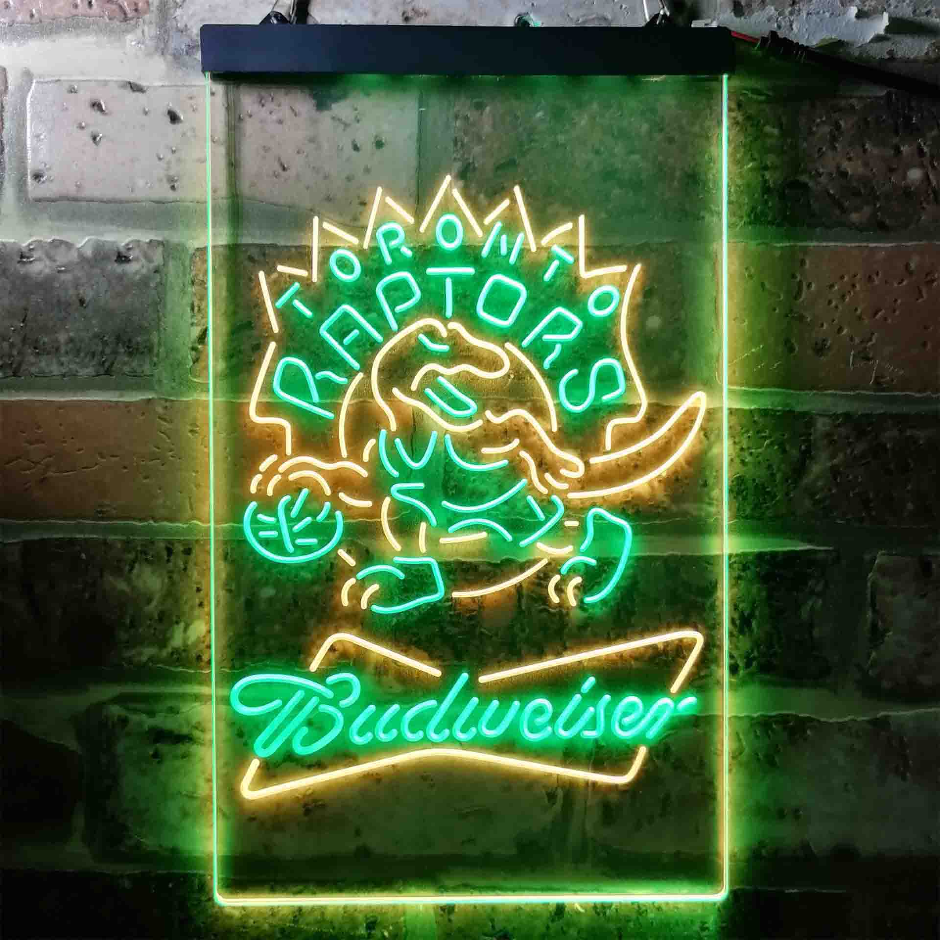 Toronto Raptors NBA Budweiser Neon LED Sign