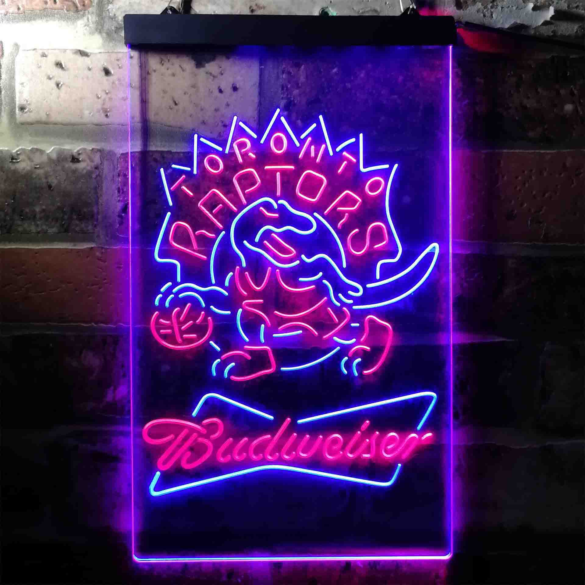 Toronto Raptors NBA Budweiser Neon LED Sign