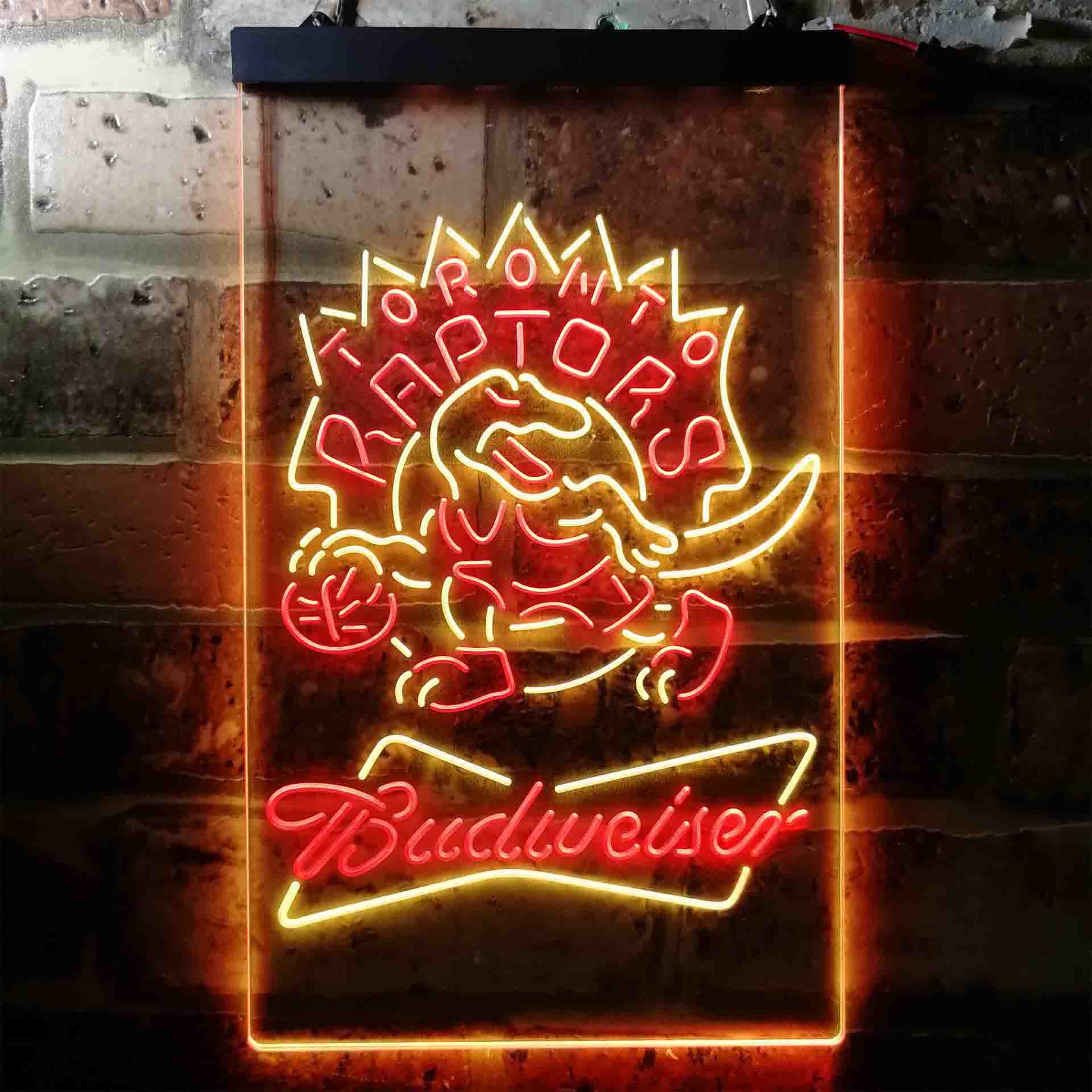 Toronto Raptors NBA Budweiser Neon LED Sign