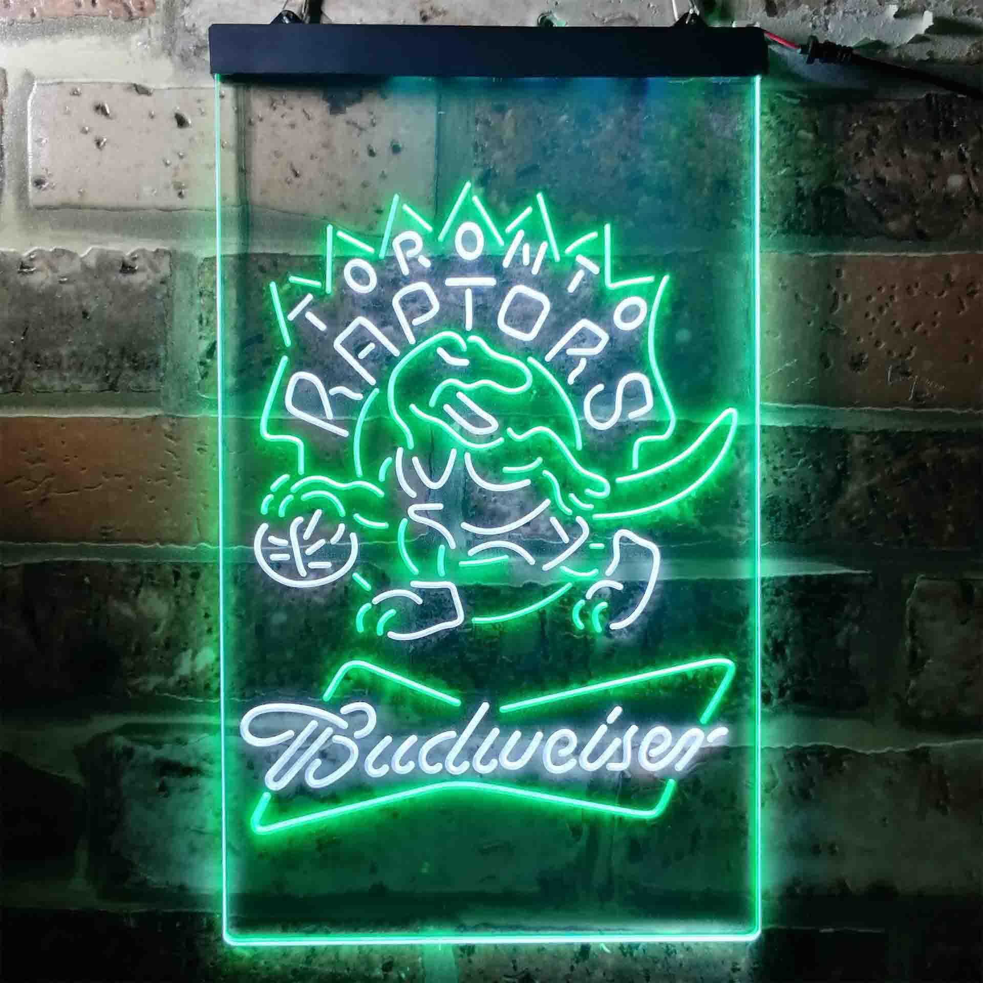 Toronto Raptors NBA Budweiser Neon LED Sign