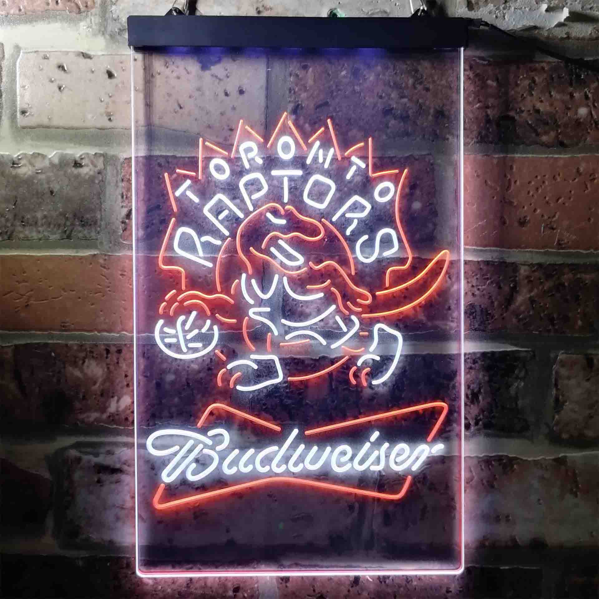 Toronto Raptors NBA Budweiser Neon LED Sign