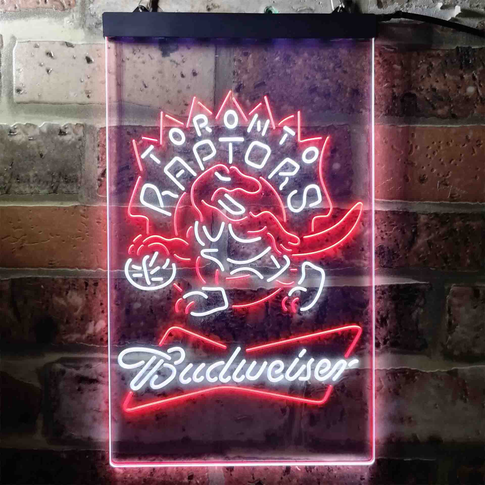 Toronto Raptors NBA Budweiser Neon LED Sign