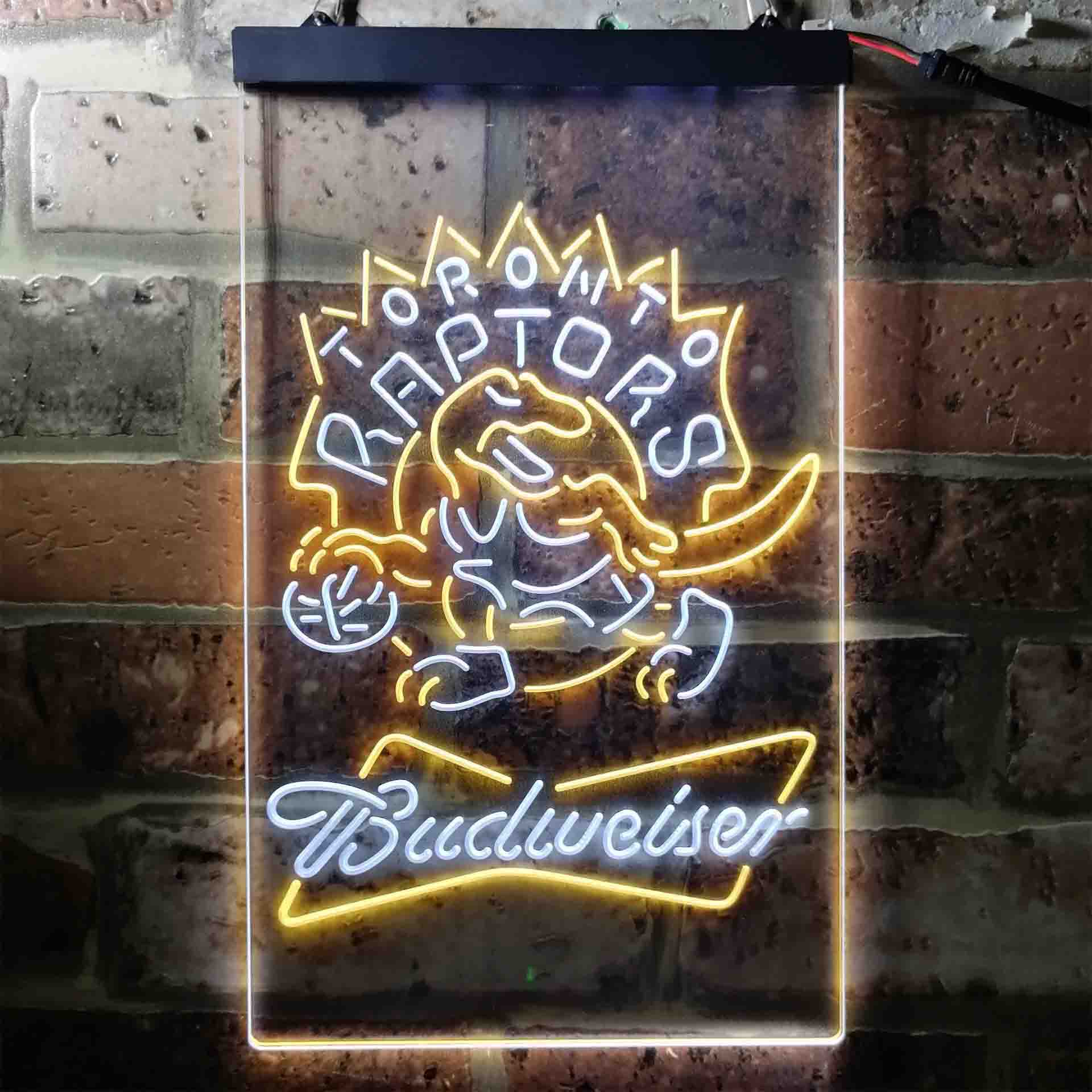 Toronto Raptors NBA Budweiser Neon LED Sign