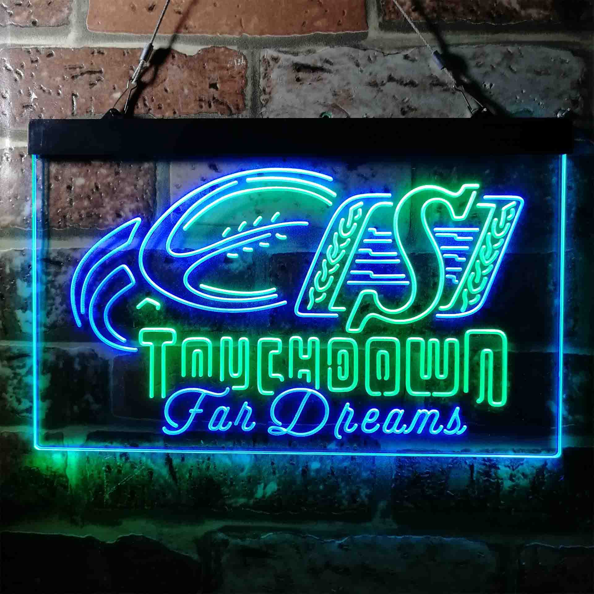 Touchdown Saskatchewan Roughriders Neon LED Sign