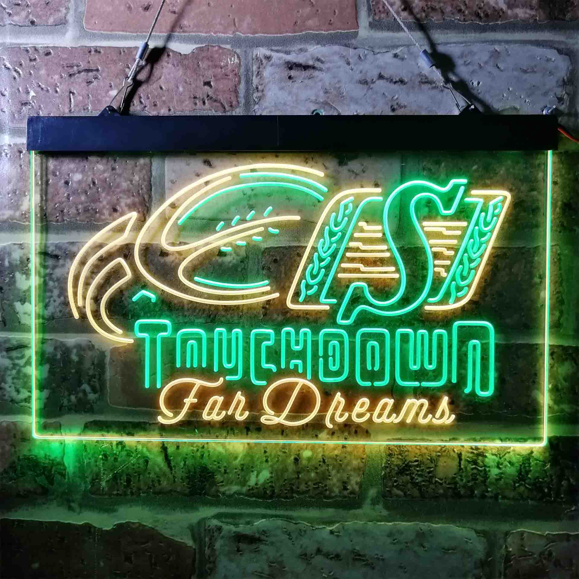 Touchdown Saskatchewan Roughriders Neon LED Sign