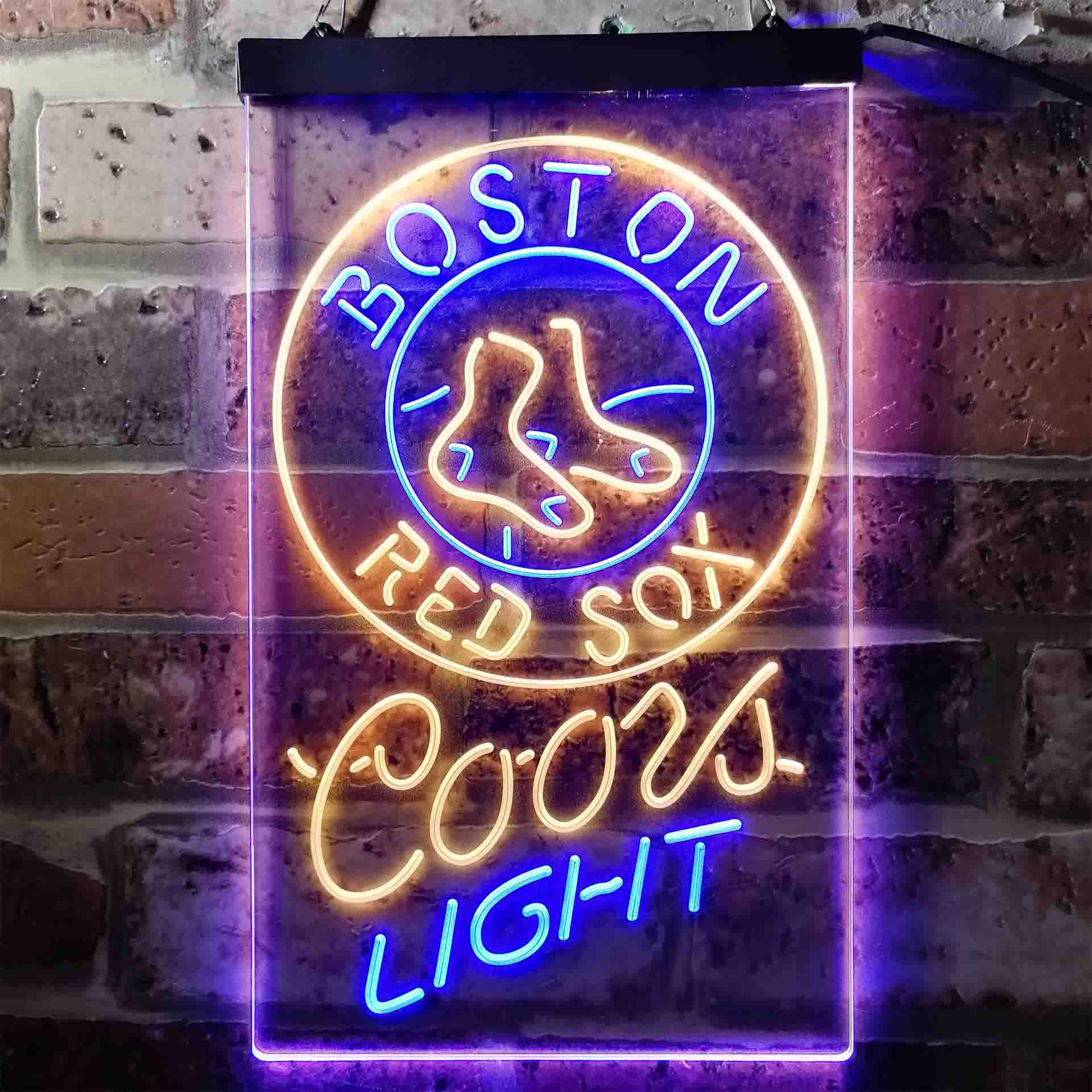 Boston Red Sox Coors Light Neon LED Sign