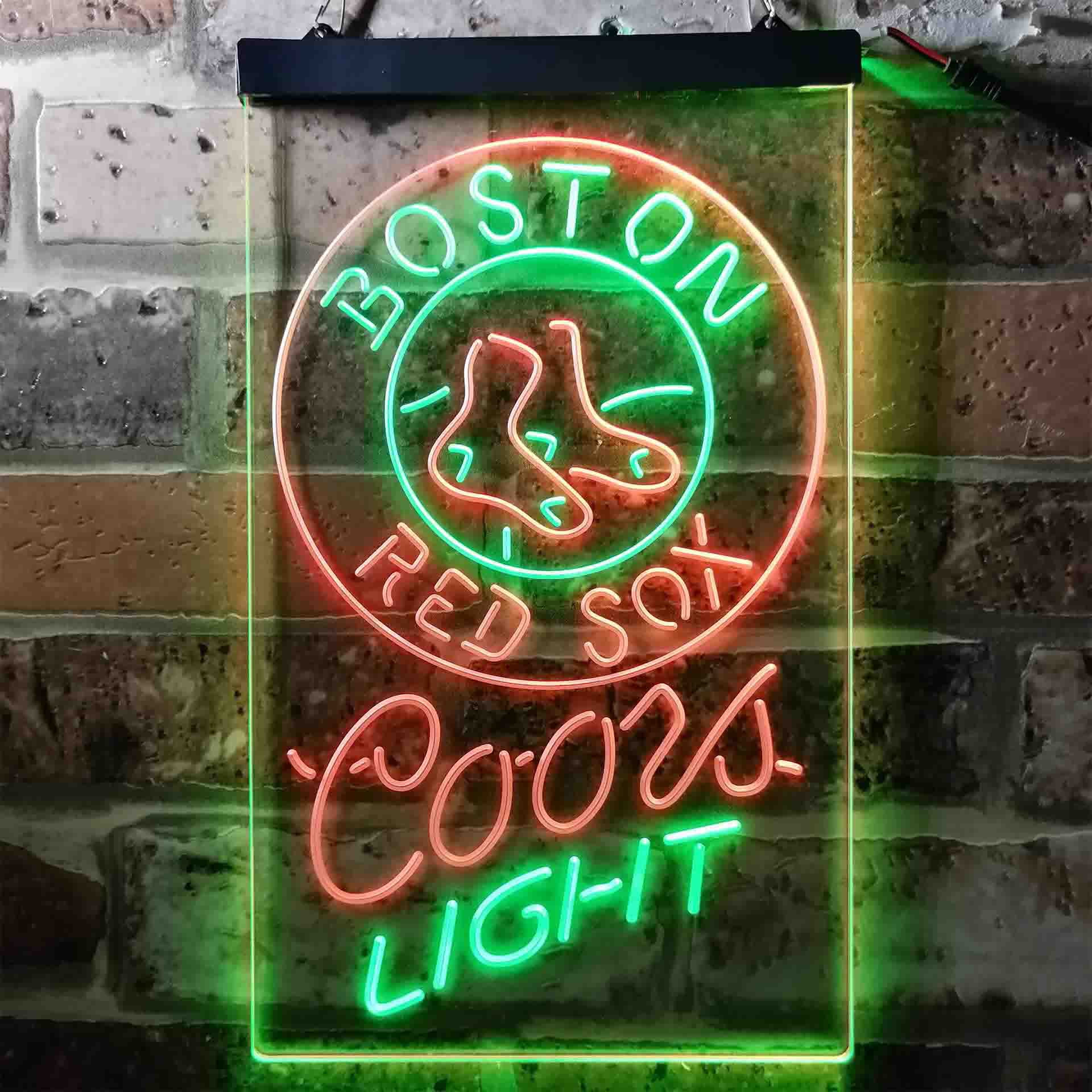 Boston Red Sox Coors Light Neon LED Sign