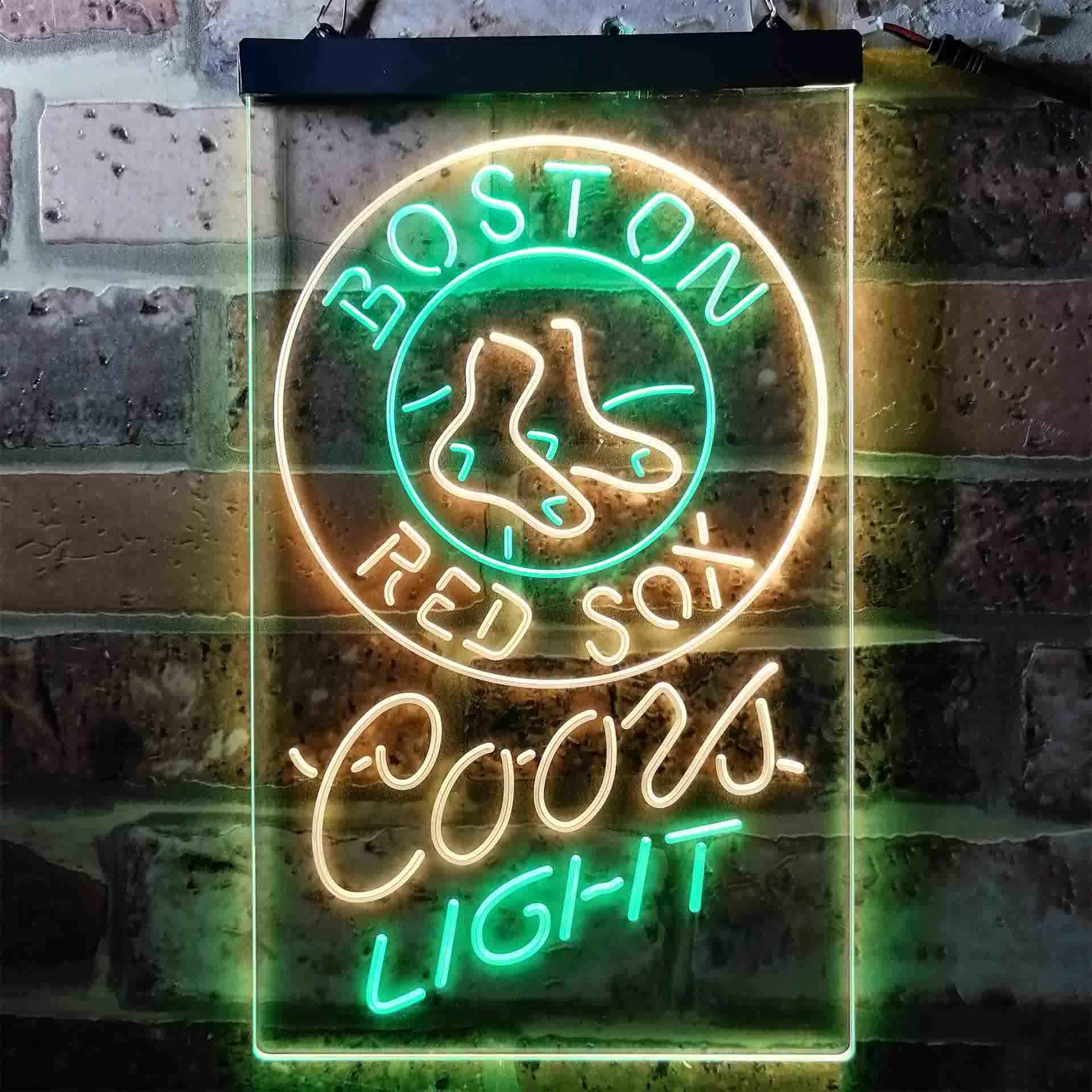 Boston Red Sox Coors Light Neon LED Sign