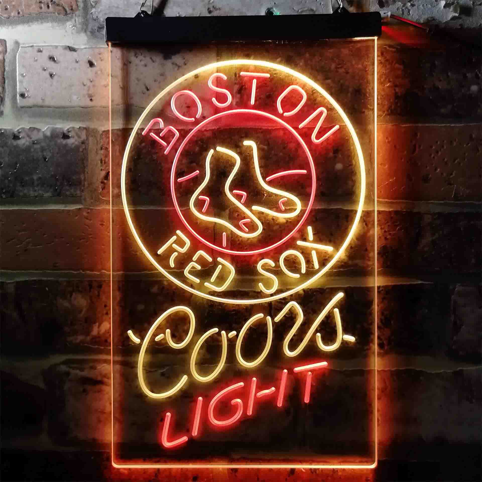 Boston Red Sox Coors Light Neon LED Sign