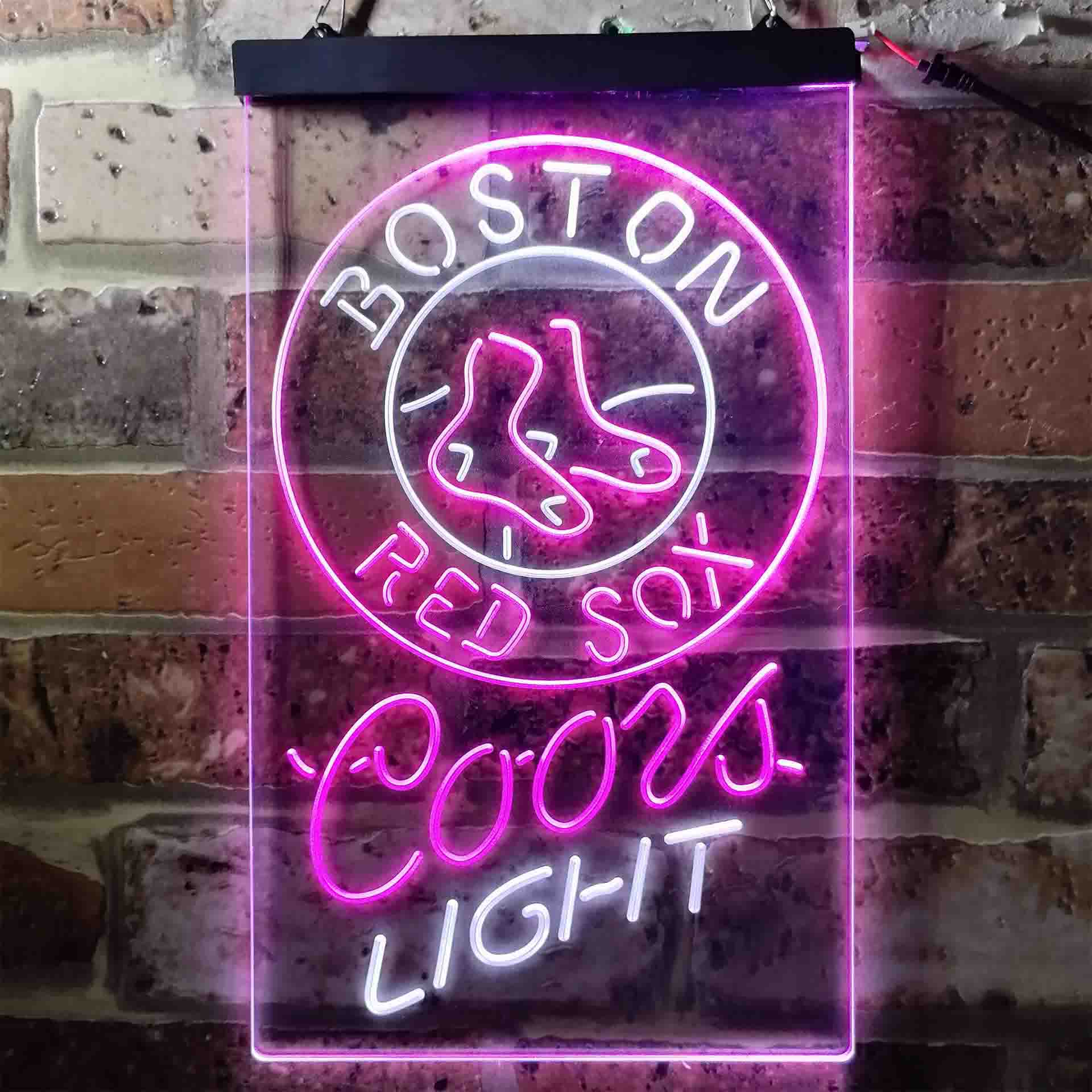 Boston Red Sox Coors Light Neon LED Sign