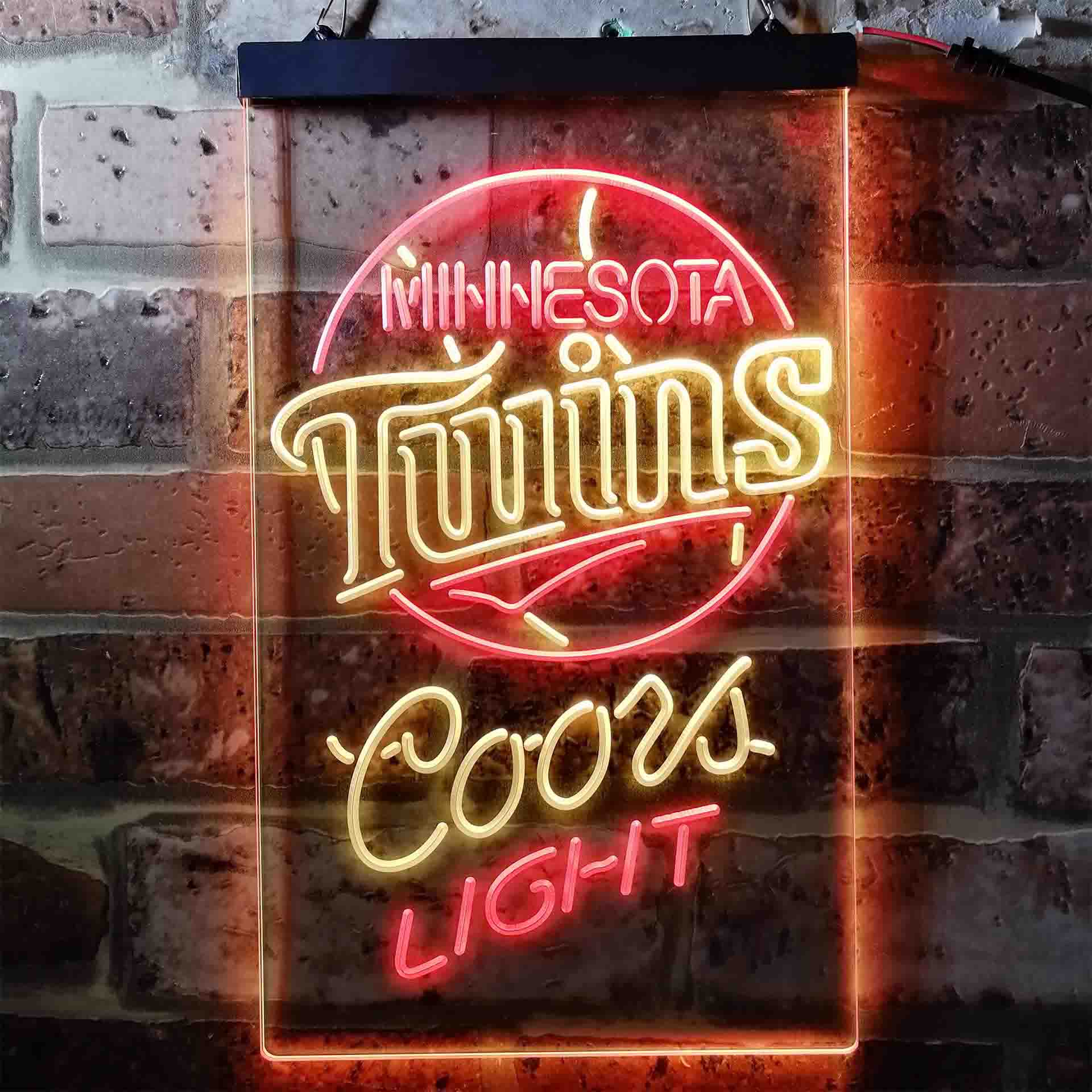 Minnesota Twins Coors Light Neon LED Sign