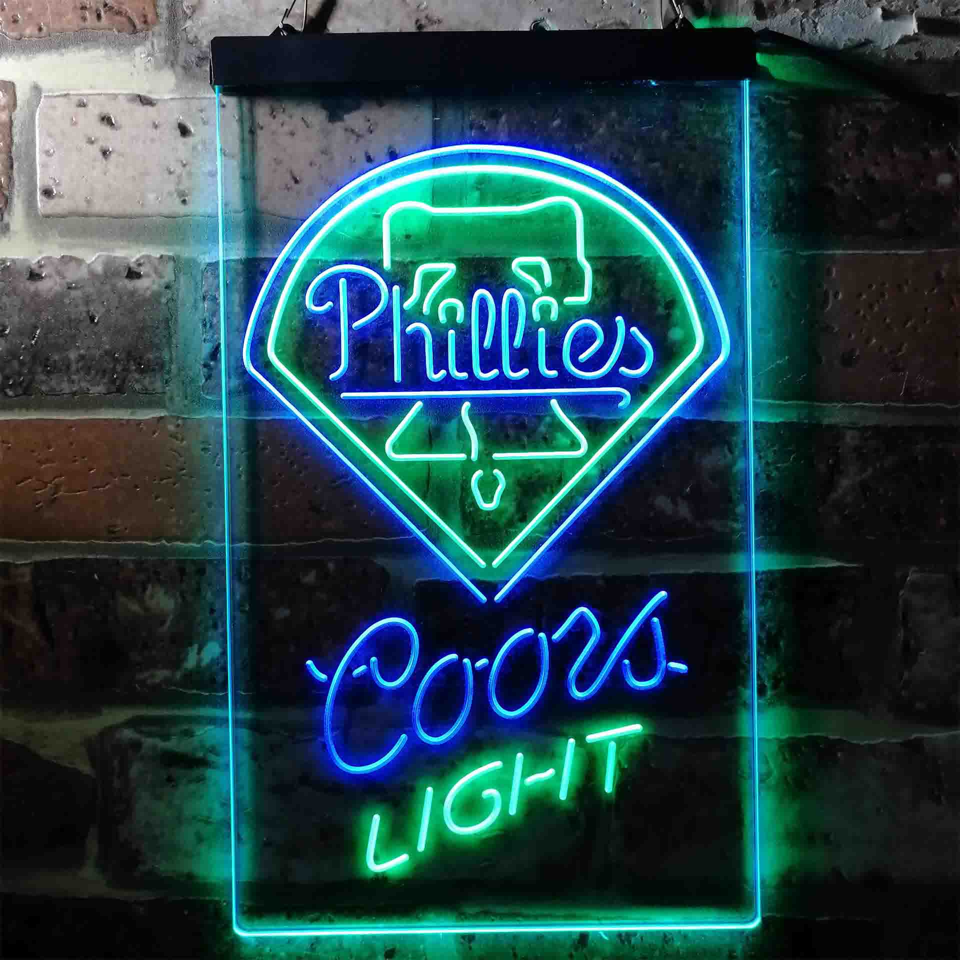 Philadelphia Phillies Coors Light Neon LED Sign