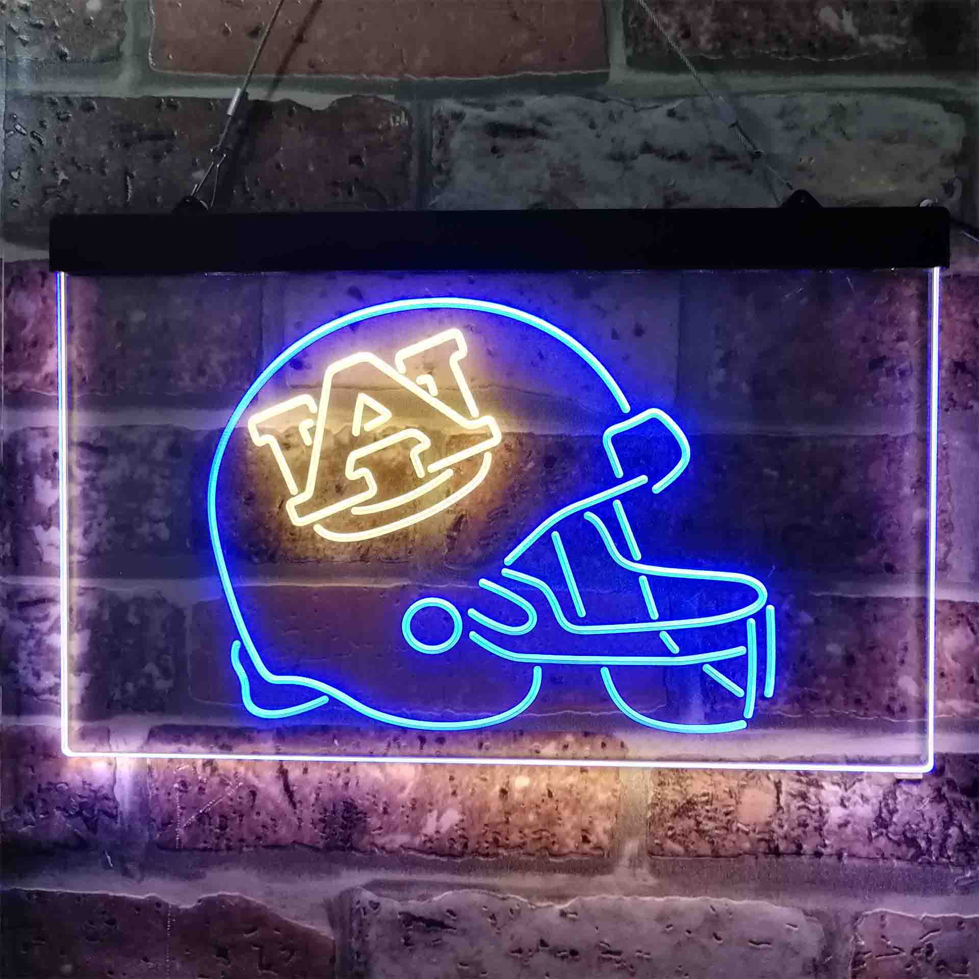 Football Helmet Auburn Tigers NCAA College Sport Neon LED Sign