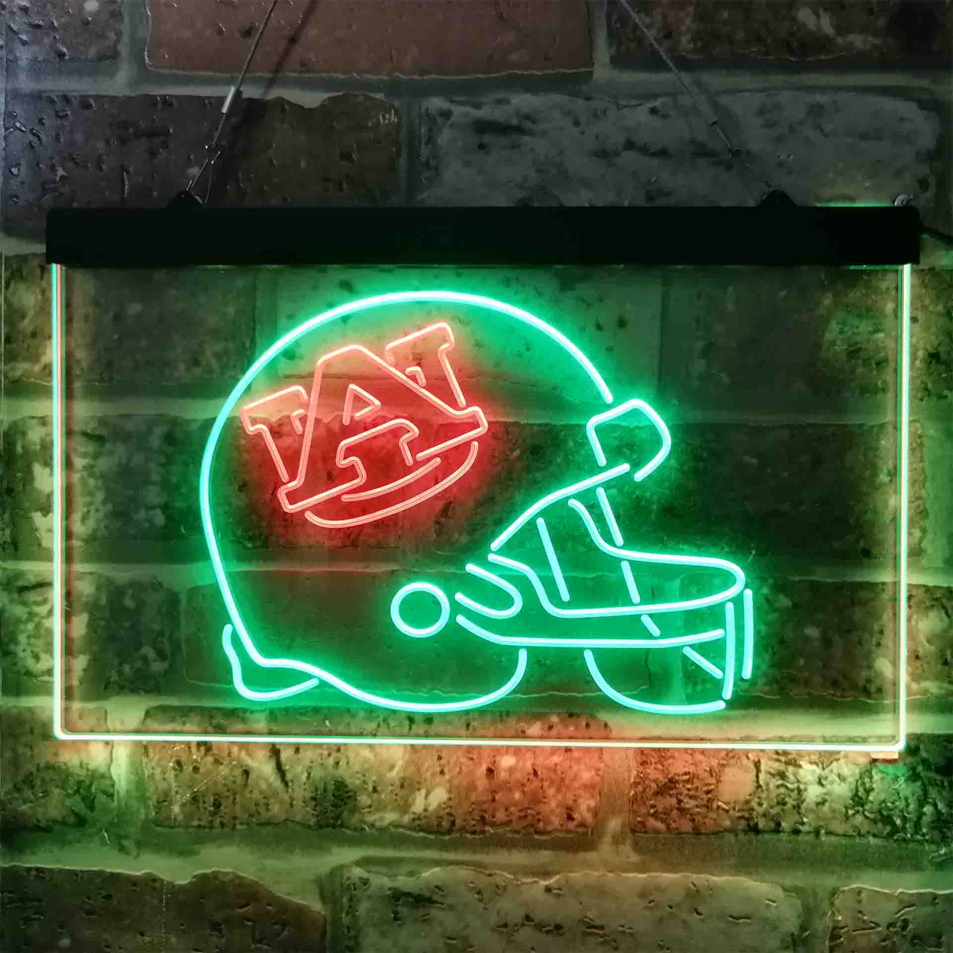 Football Helmet Auburn Tigers NCAA College Sport Neon LED Sign