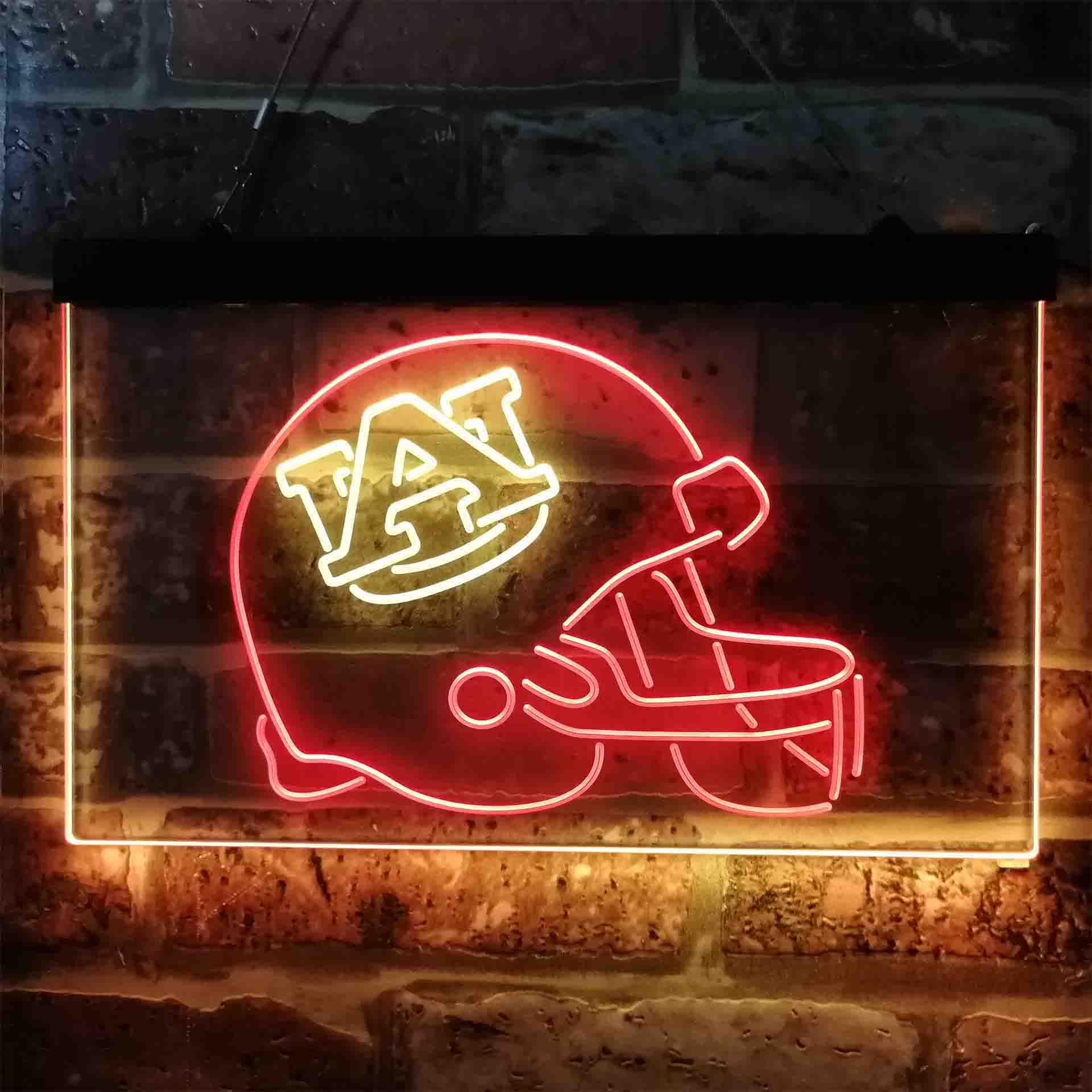 Football Helmet Auburn Tigers NCAA College Sport Neon LED Sign