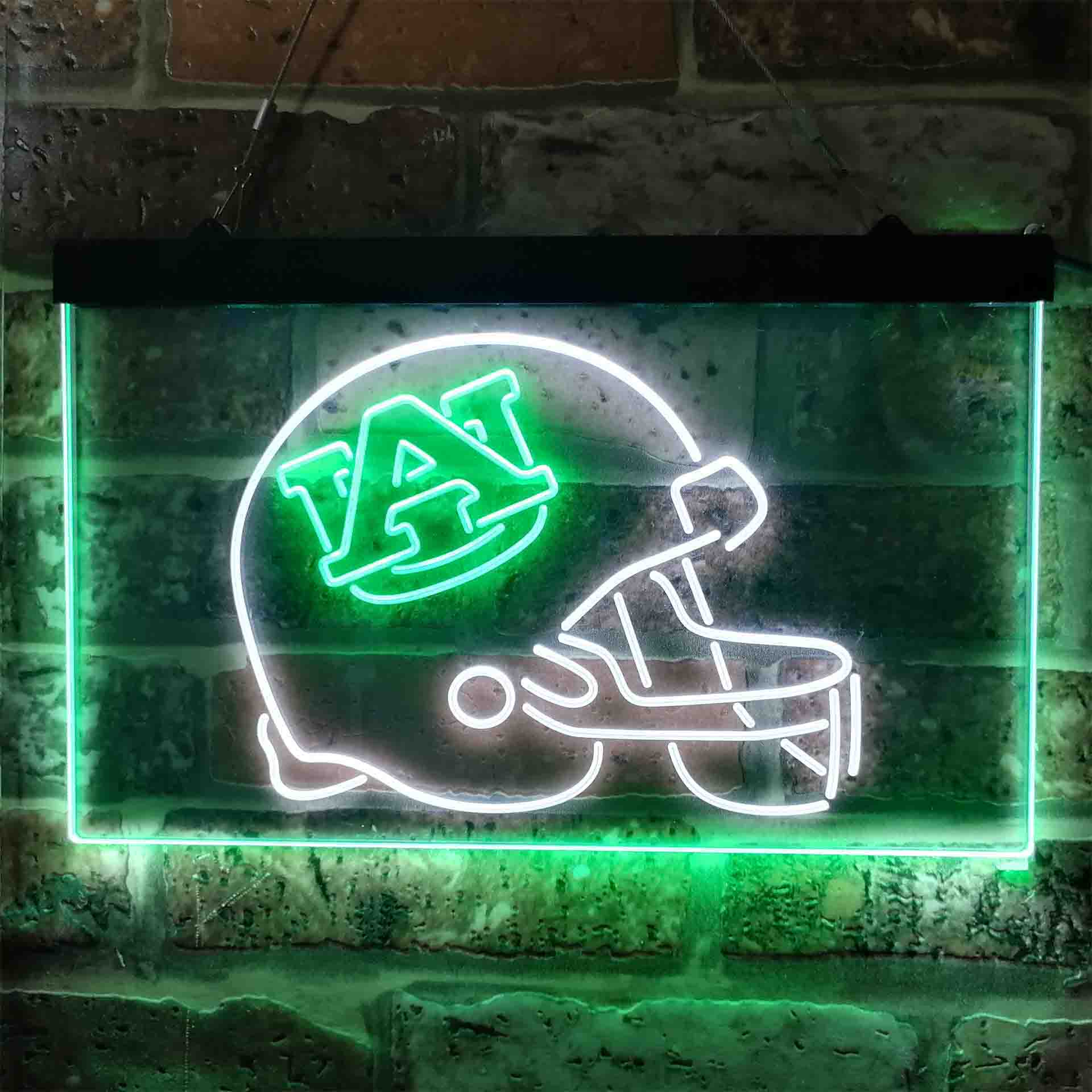 Football Helmet Auburn Tigers NCAA College Sport Neon LED Sign