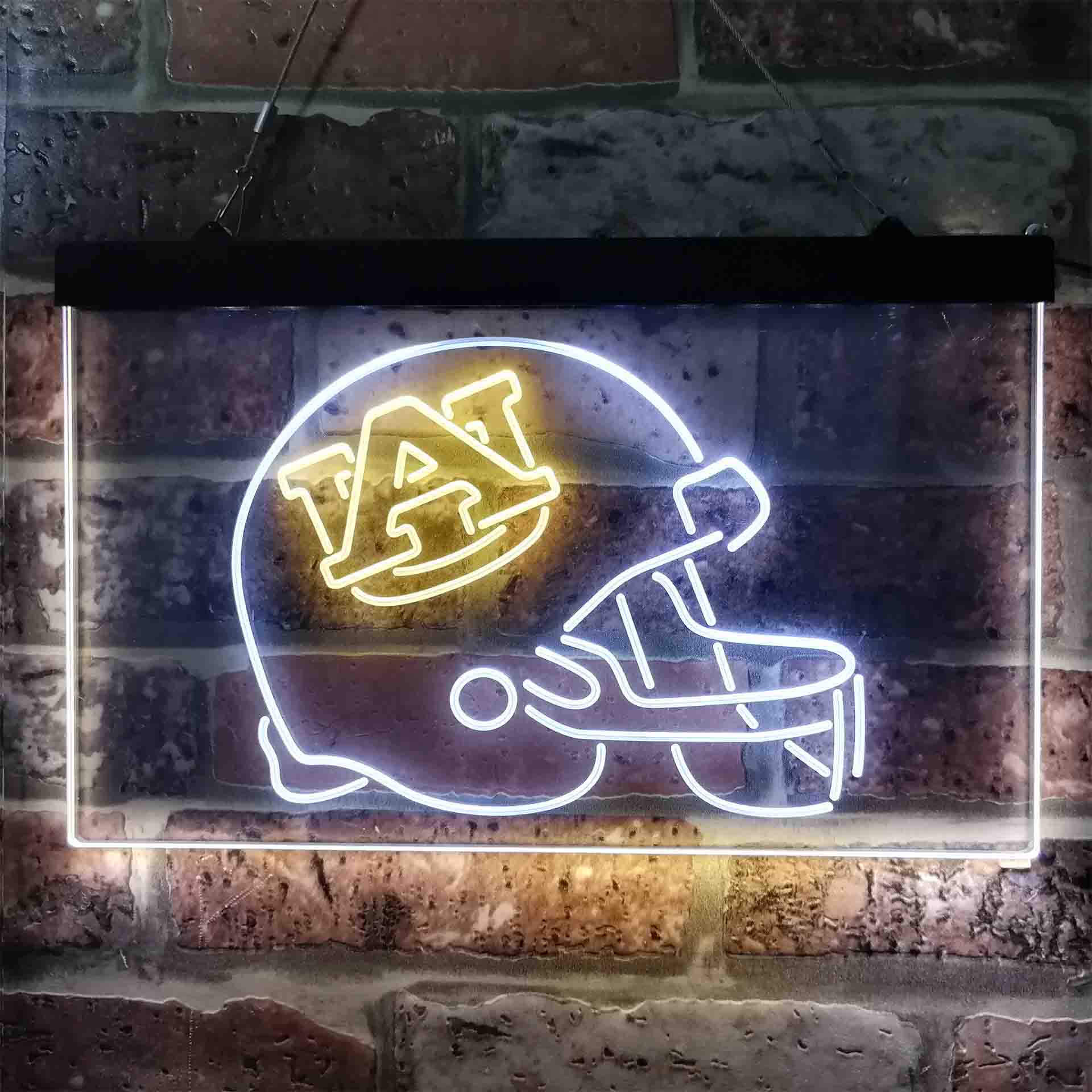 Football Helmet Auburn Tigers NCAA College Sport Neon LED Sign