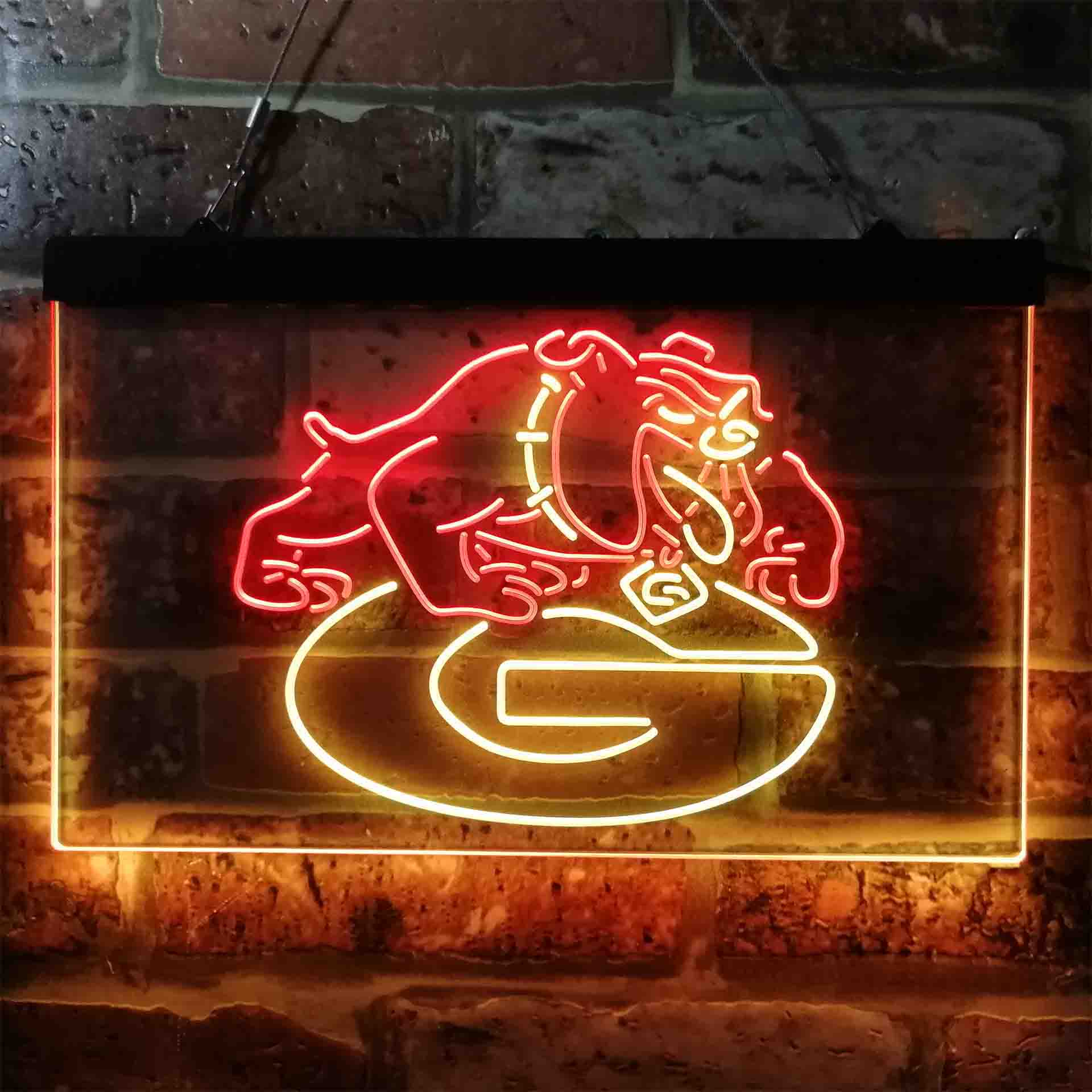 Georgia Bulldogs Logo Neon LED Sign