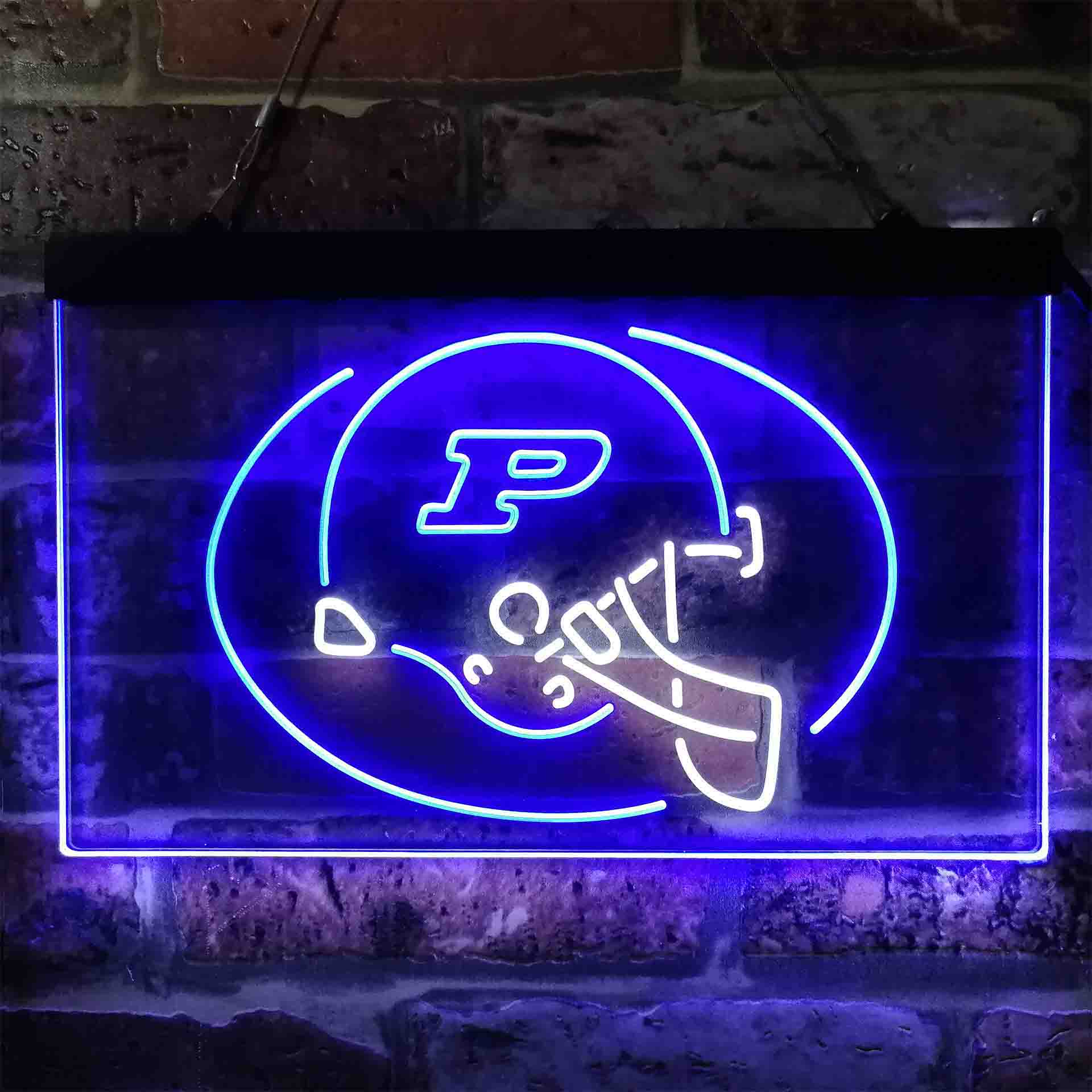 Purdue Boilermakers Helmet Neon LED Sign