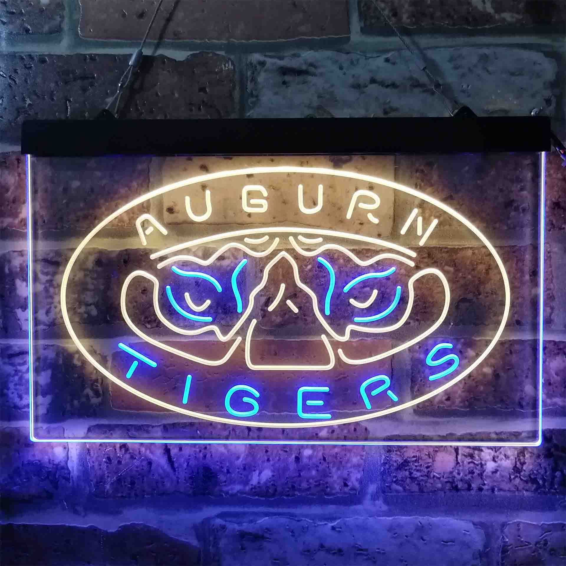 Auburn Tigers Tiger Eyes Logo Neon LED Sign