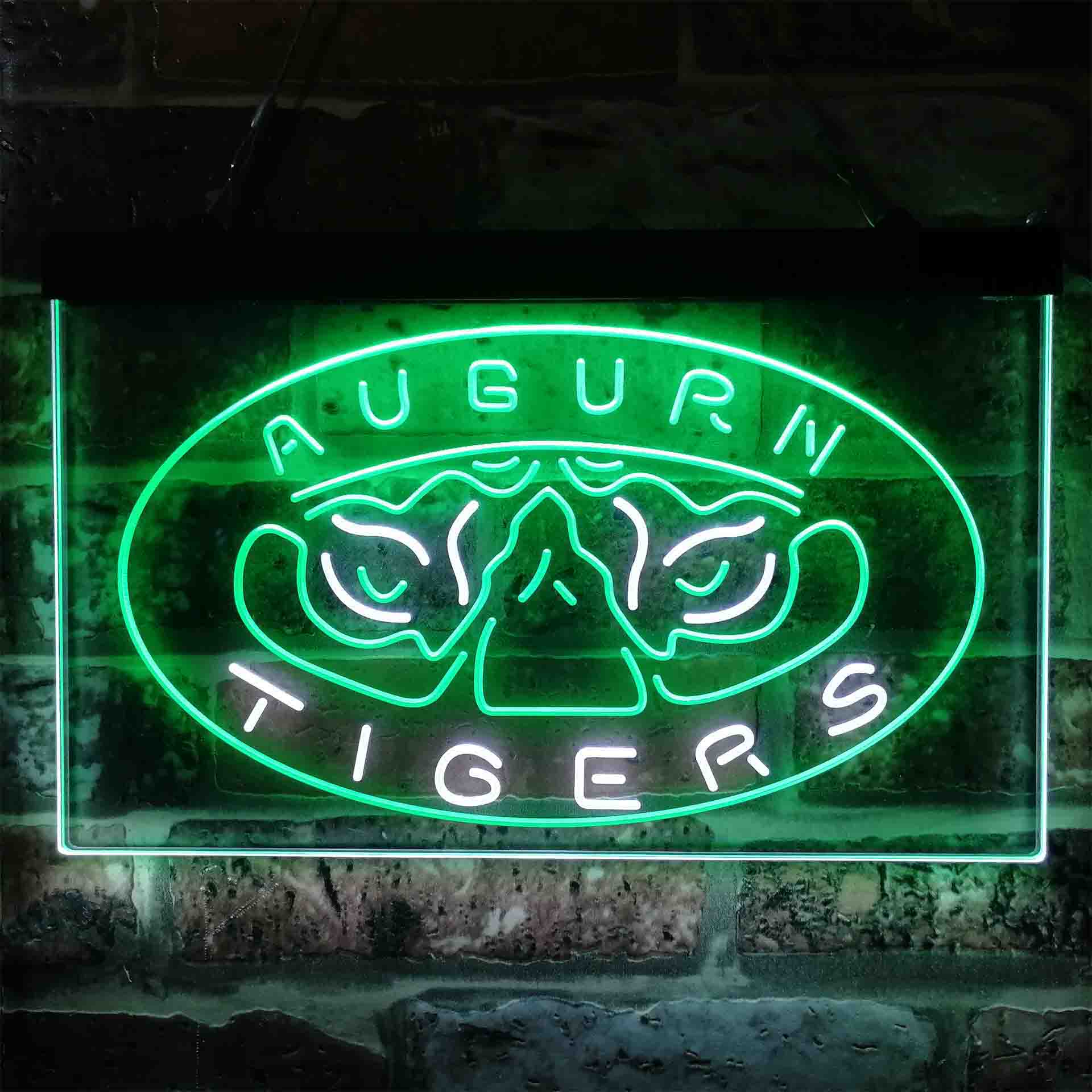 Auburn Tigers Tiger Eyes Logo Neon LED Sign
