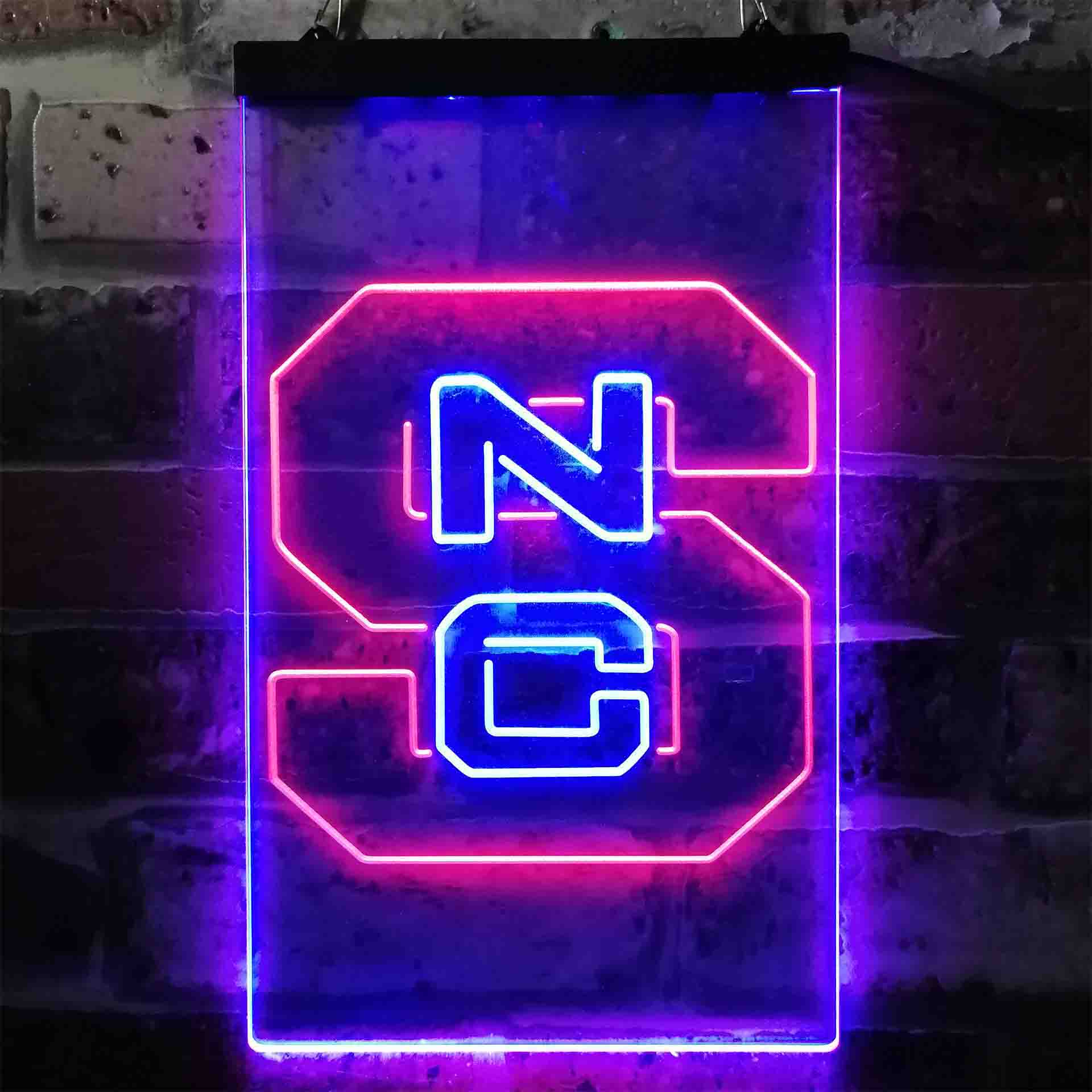 University Football Sport Team North Carolina State Wolfpack NCAA College Football Neon LED Sign