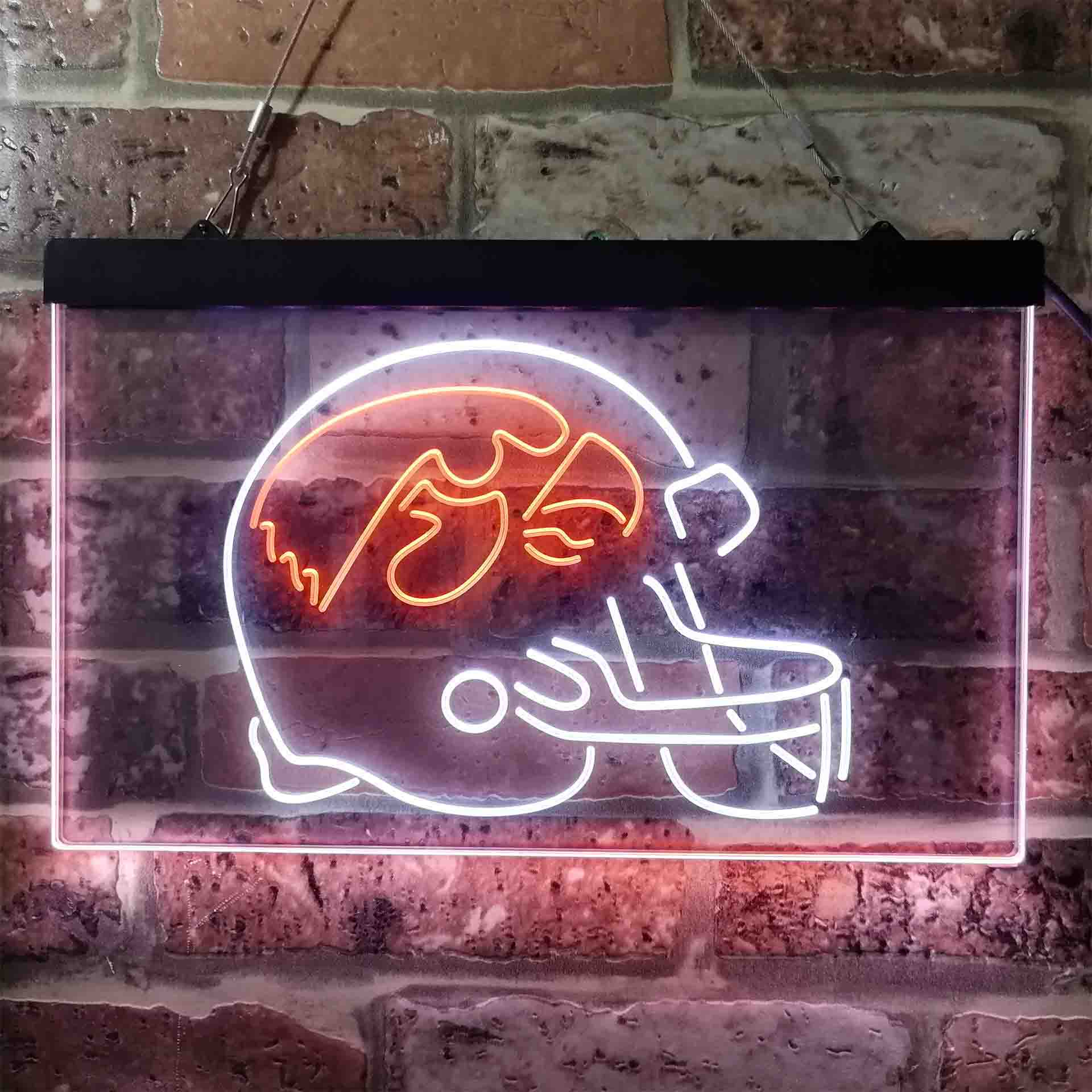 University Football Sport Team University of Iowa Hawkeyes Helmet Neon LED Sign