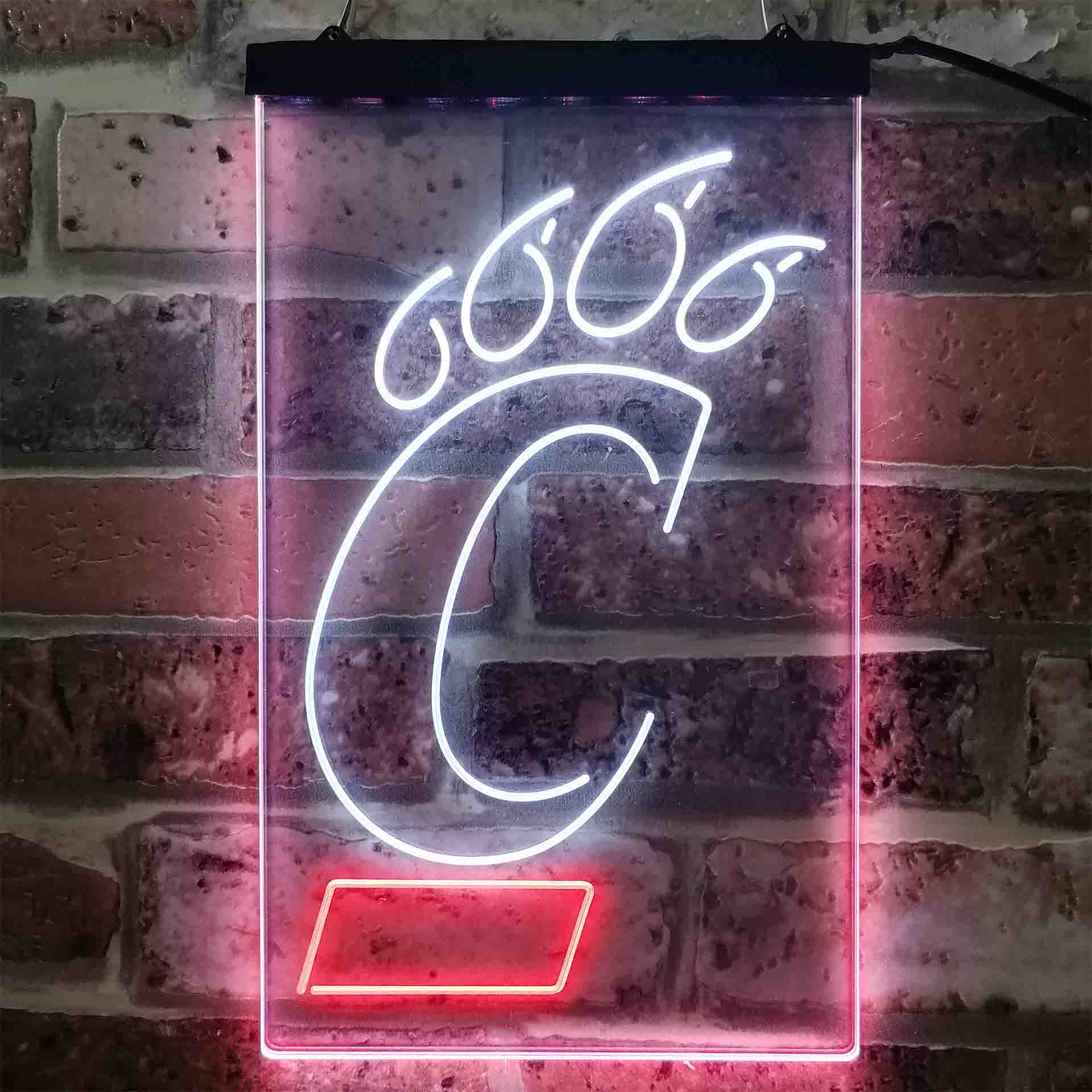Cincinnati Bearcats Logo Neon LED Sign