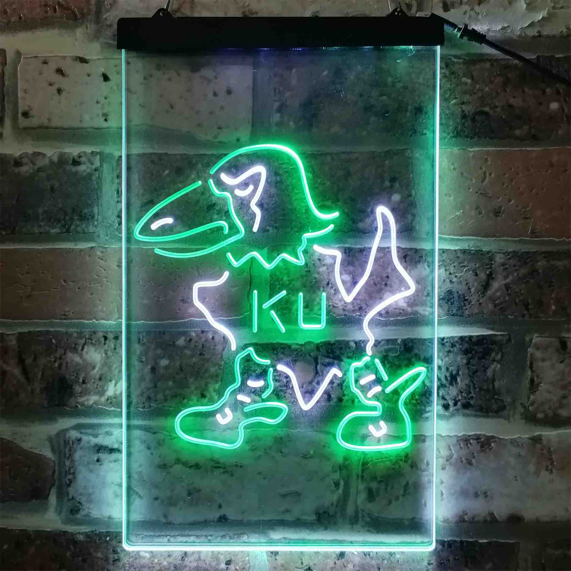 University Football Sport Team Kansas Jayhawks University NCAA College Neon LED Sign