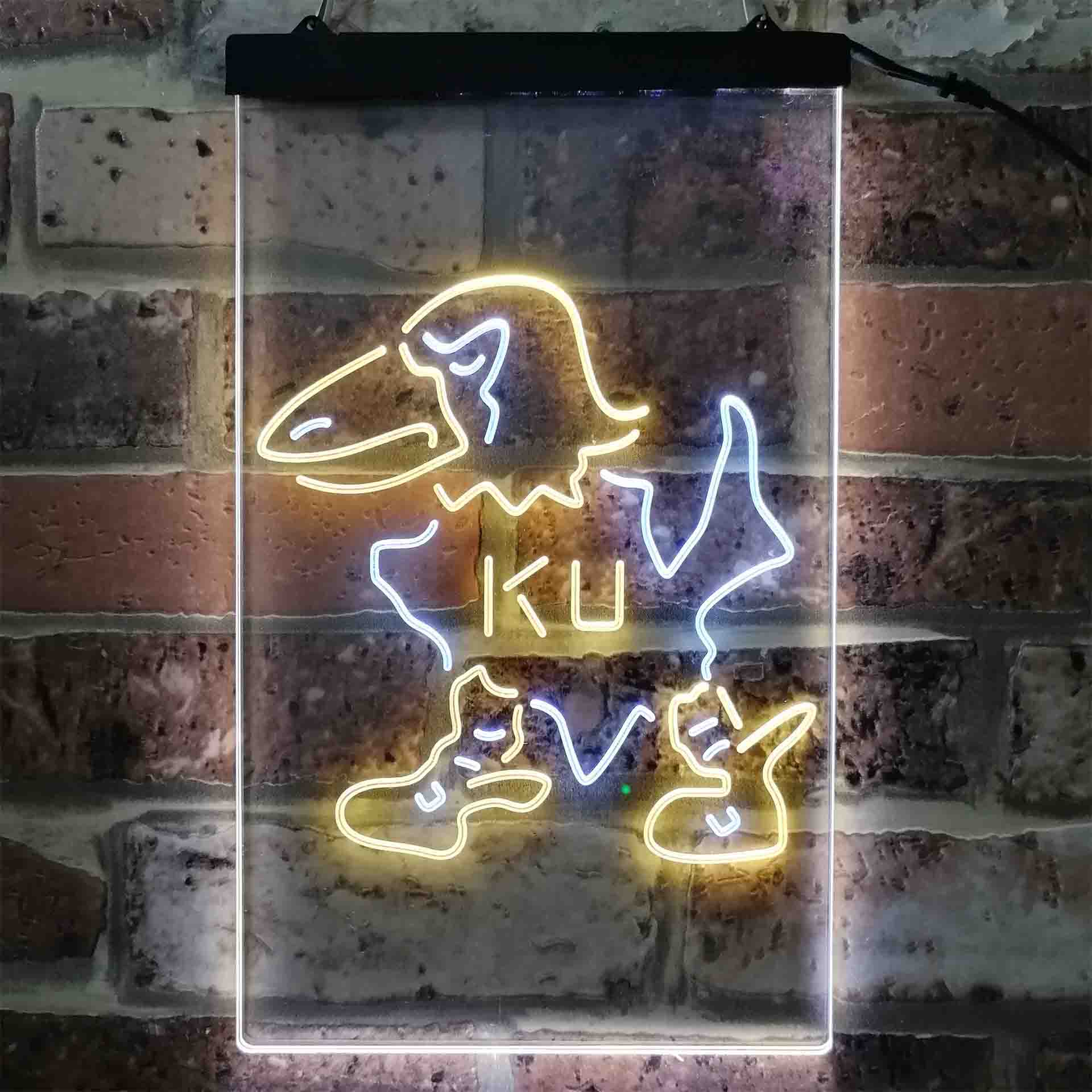 University Football Sport Team Kansas Jayhawks University NCAA College Neon LED Sign