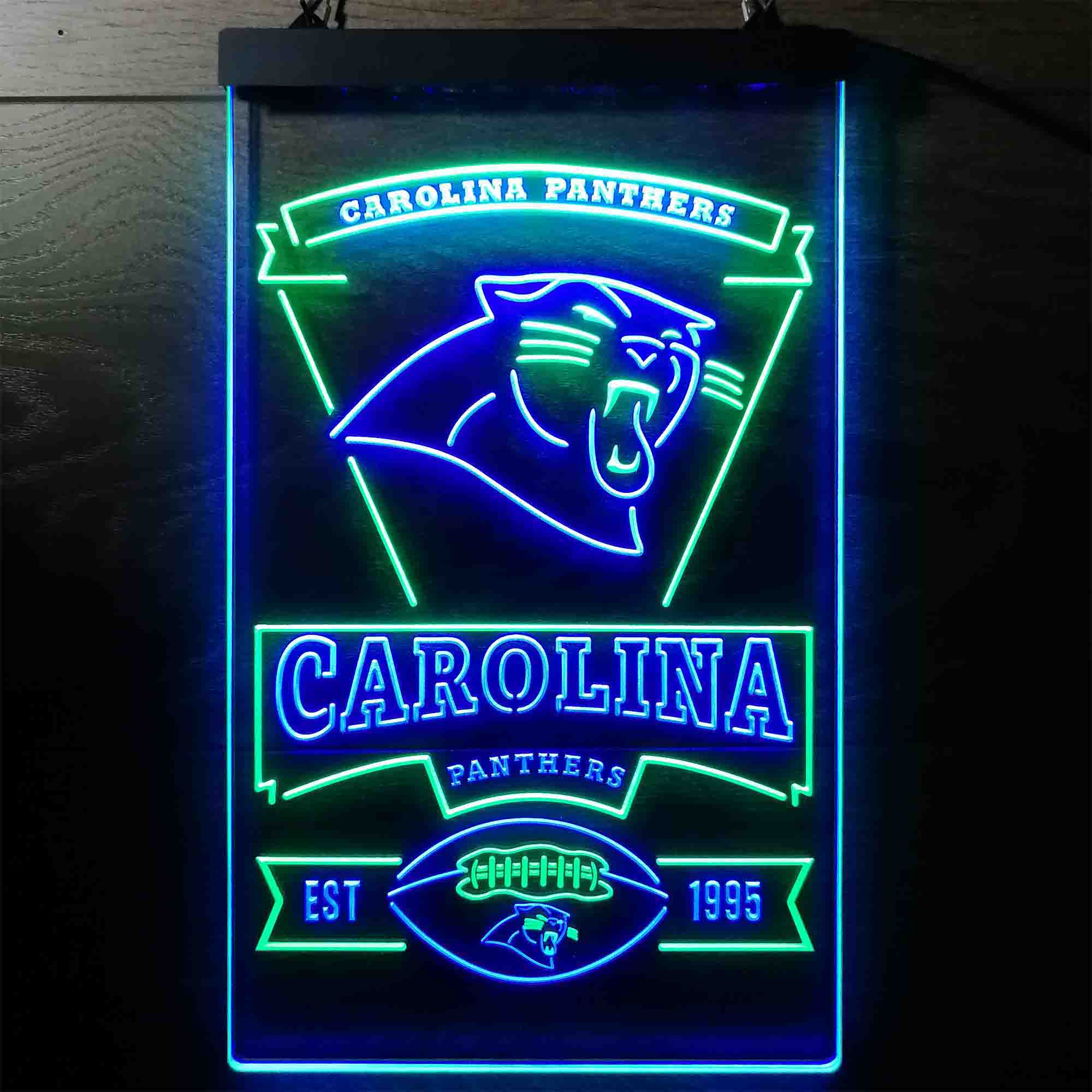 Carolina Panthers EST 1995 Neon LED Sign