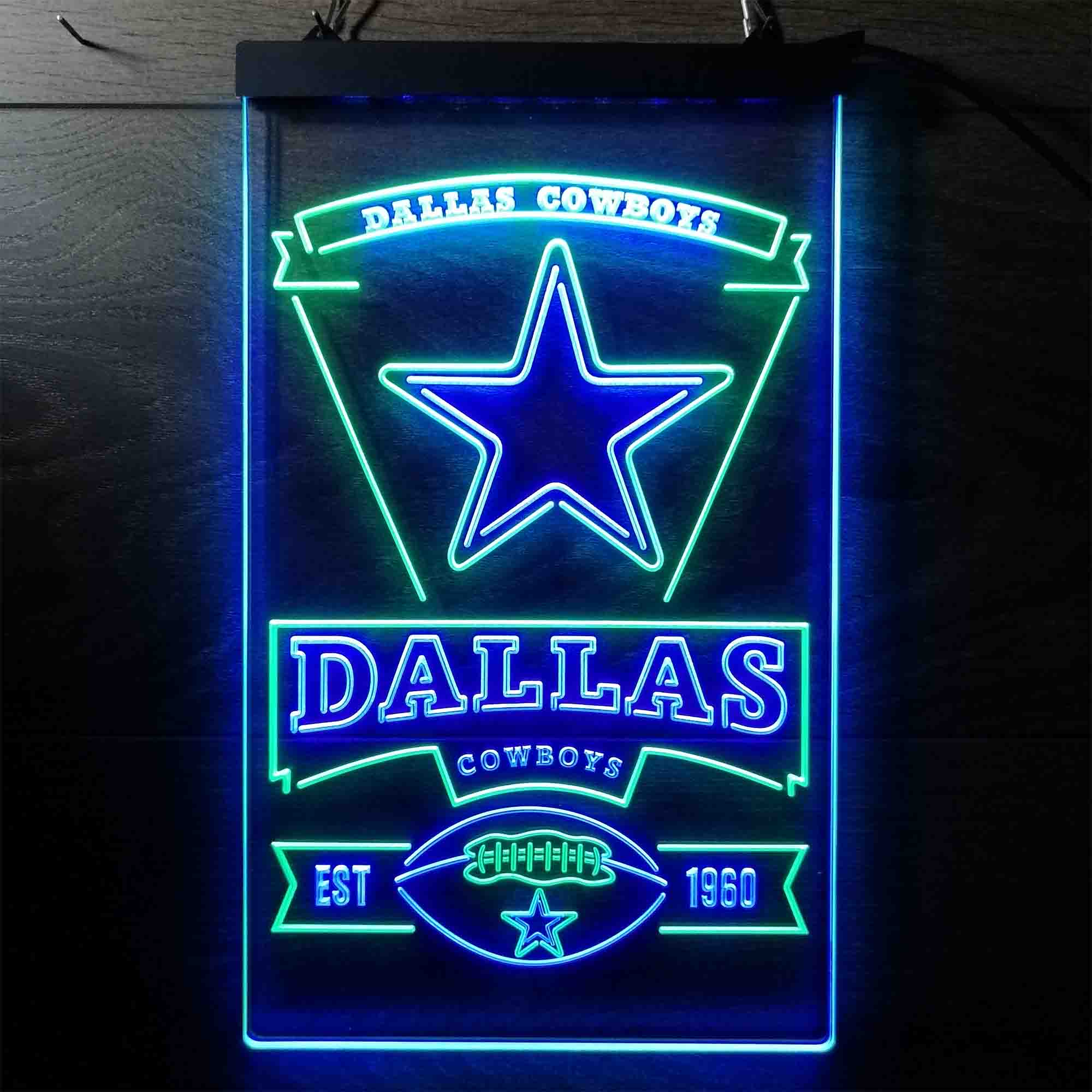 Dallas Cowboys EST 1960 Neon LED Sign