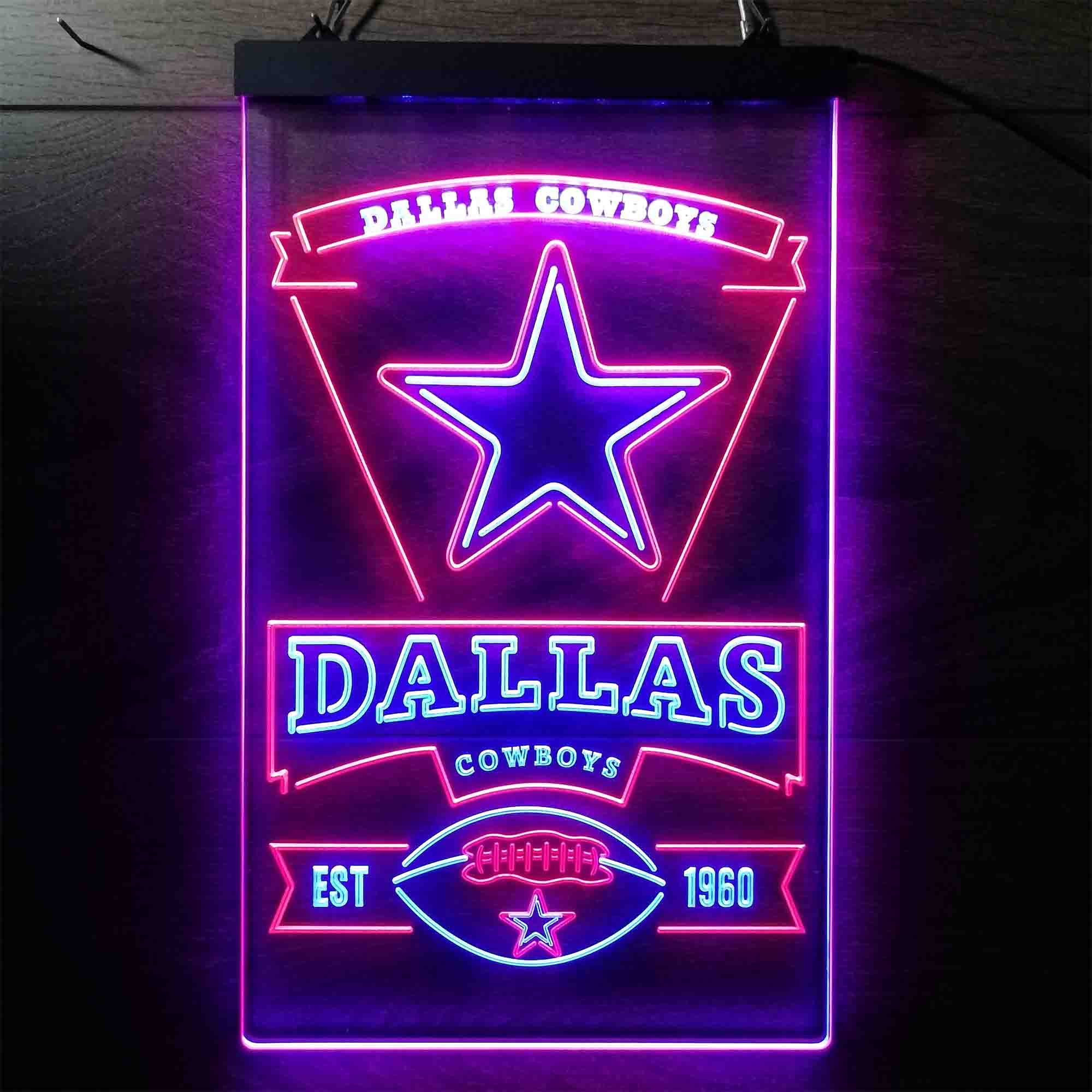 Dallas Cowboys EST 1960 Neon LED Sign