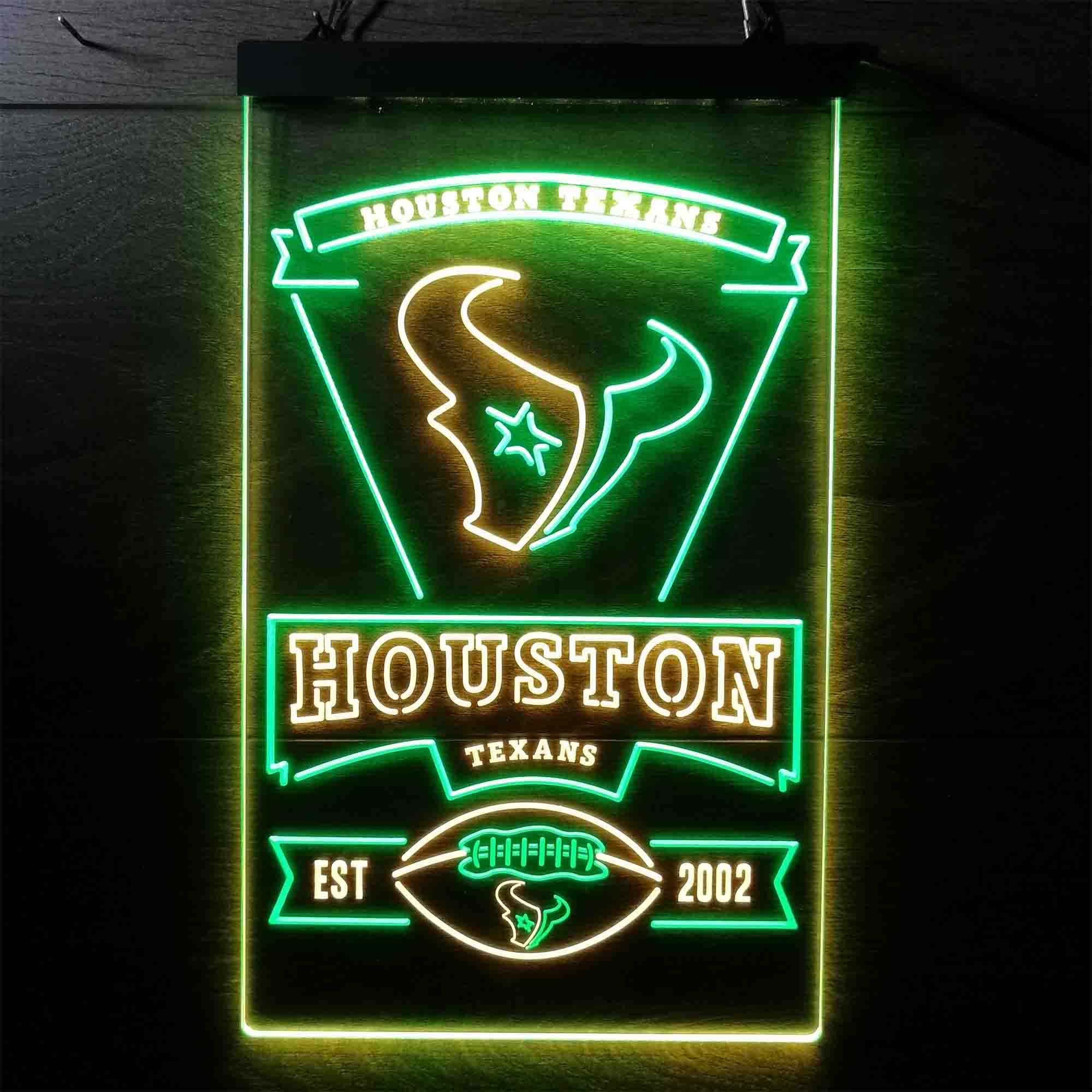 Houston Texans EST 2002 Neon LED Sign