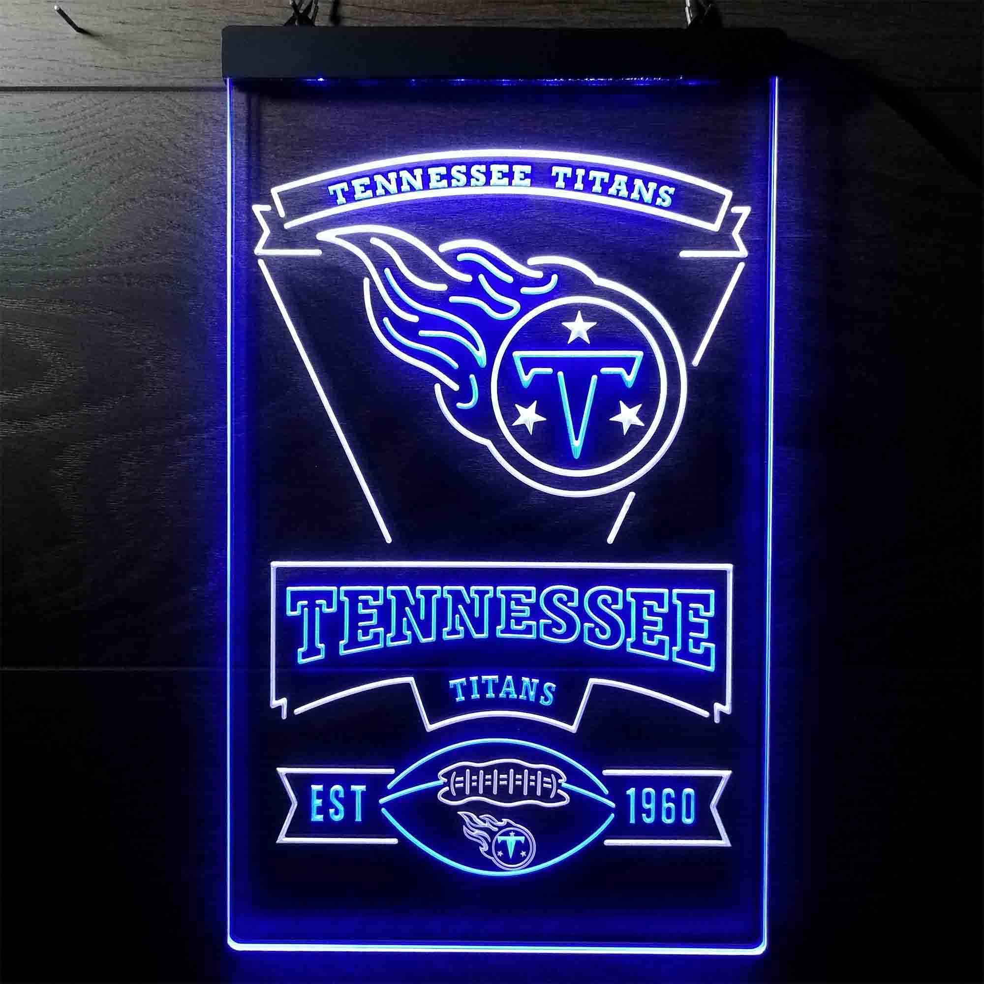 Tennessee Titans EST 1960 Neon LED Sign