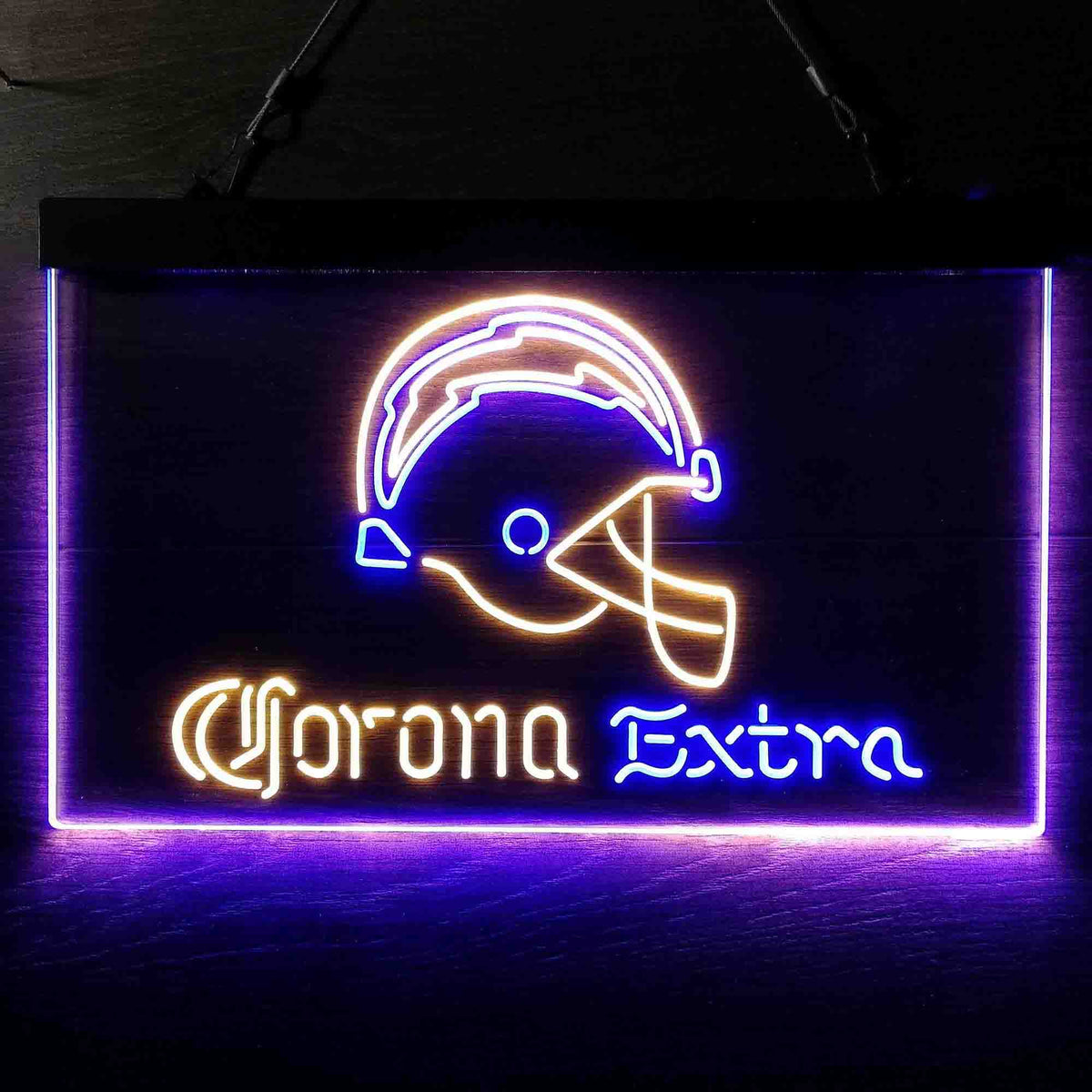 Corona Extra Bar Los Angeles Chargers Est. 1960 Neon Sign - LED LAB CAVE