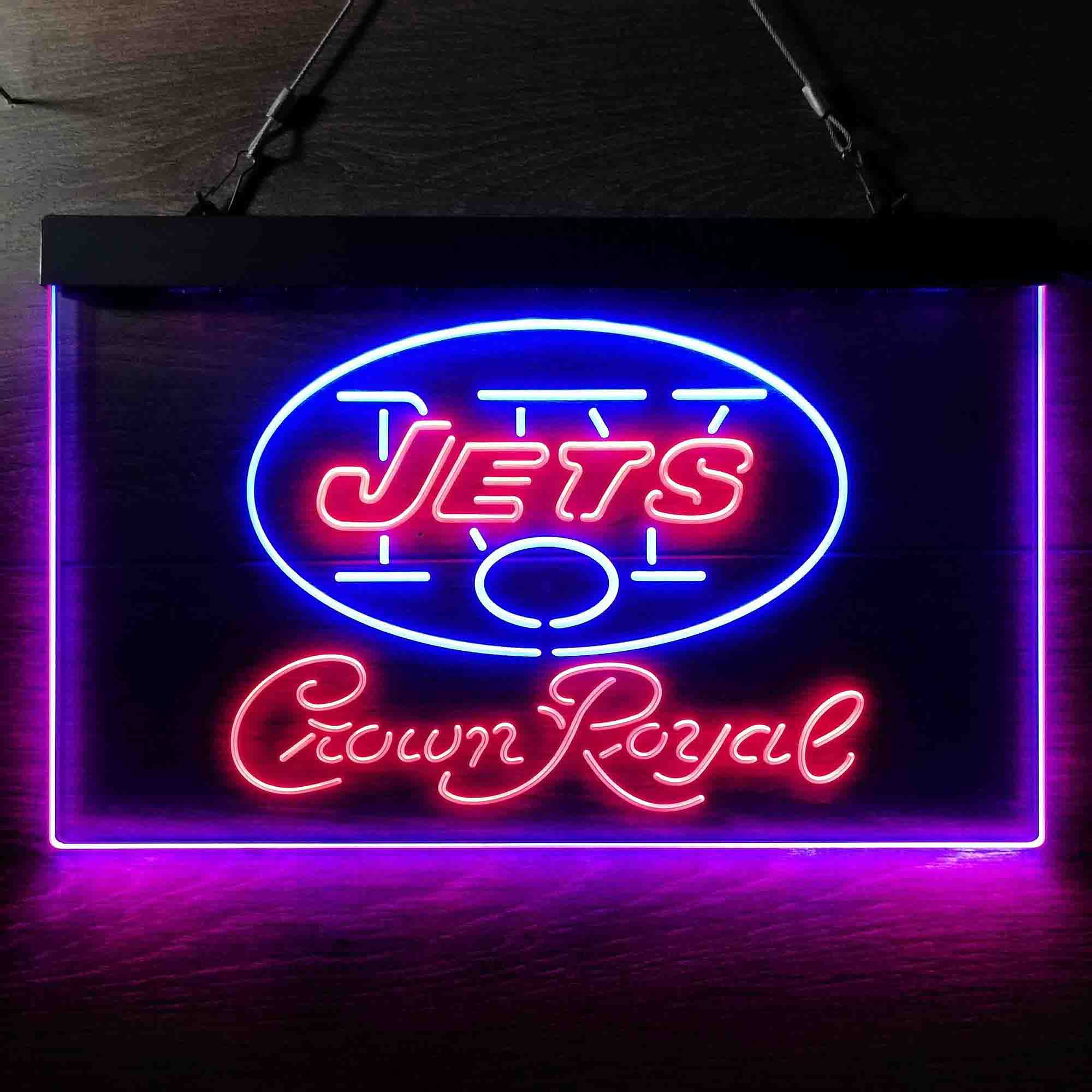 New York Jets Crown Royal Neon LED Sign