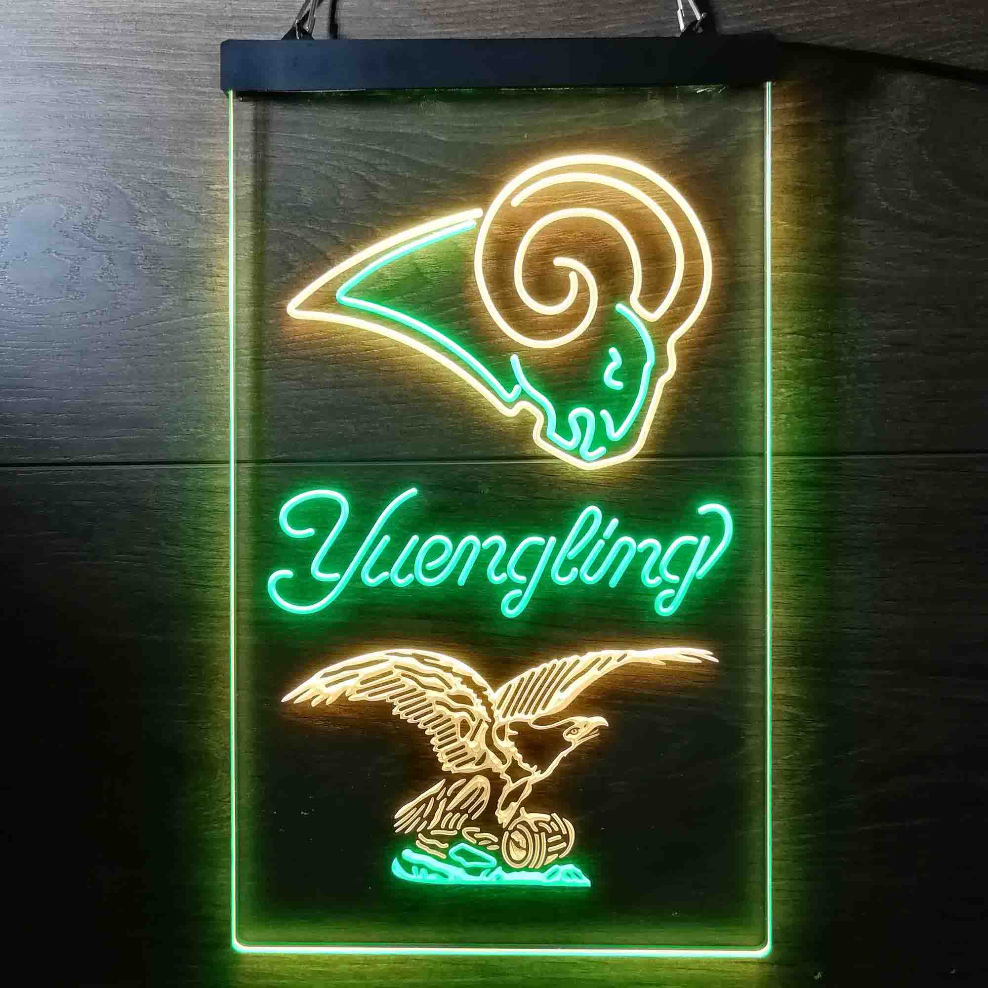 Yuengling Bar Los Angeles Rams Est. 1937 Neon LED Sign
