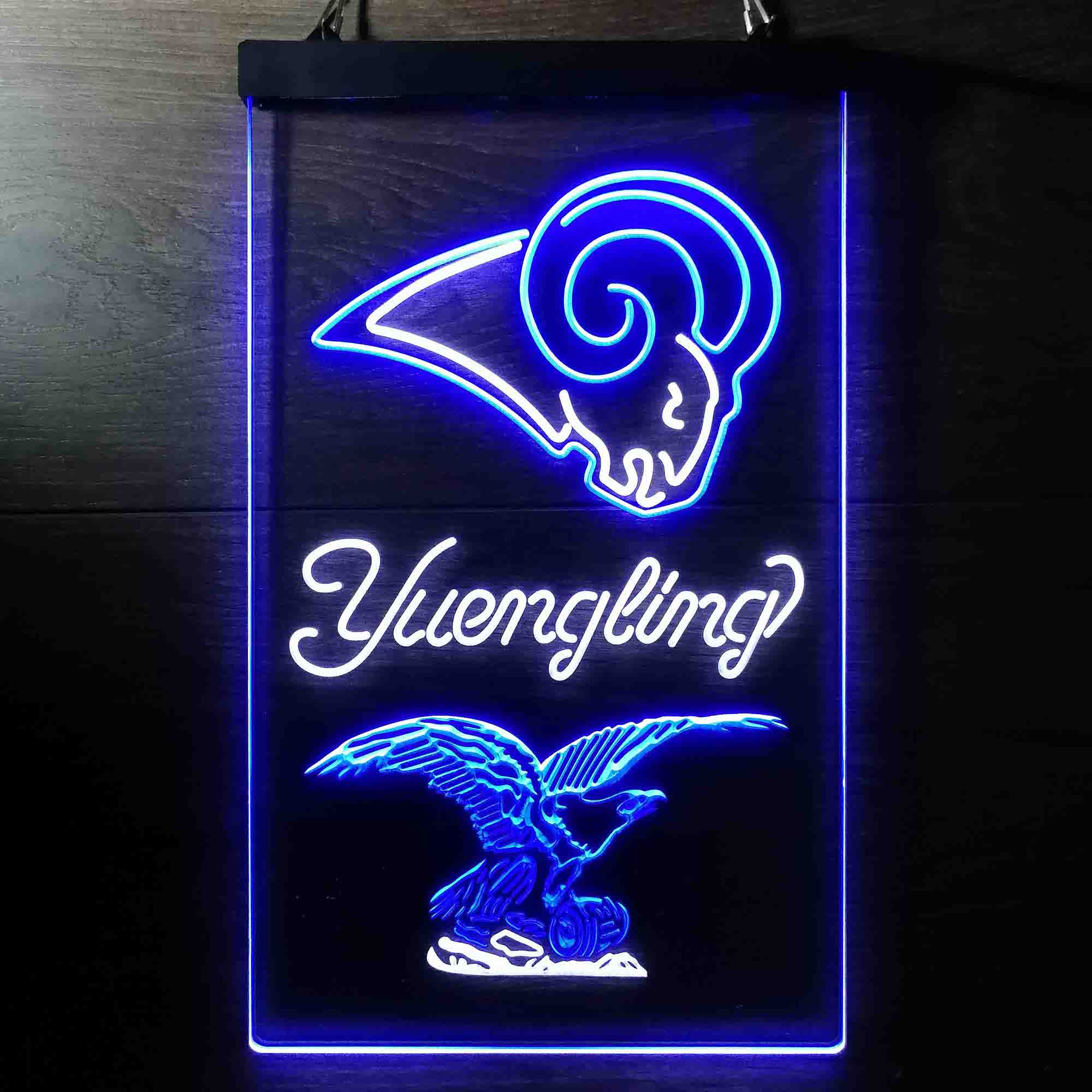 Yuengling Bar Los Angeles Rams Est. 1937 Neon LED Sign