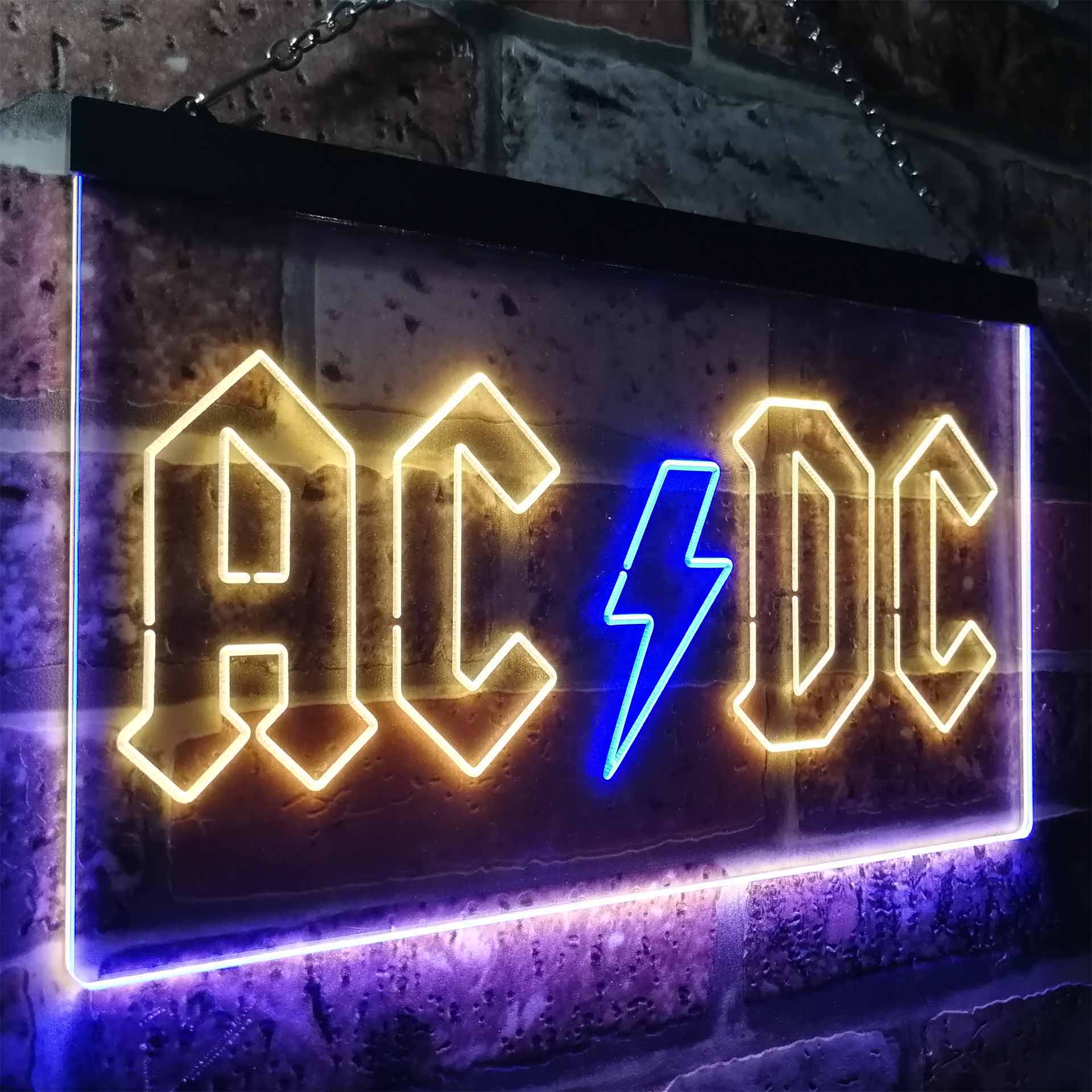 ACDC Band Music Neon Sign - LED LAB CAVE