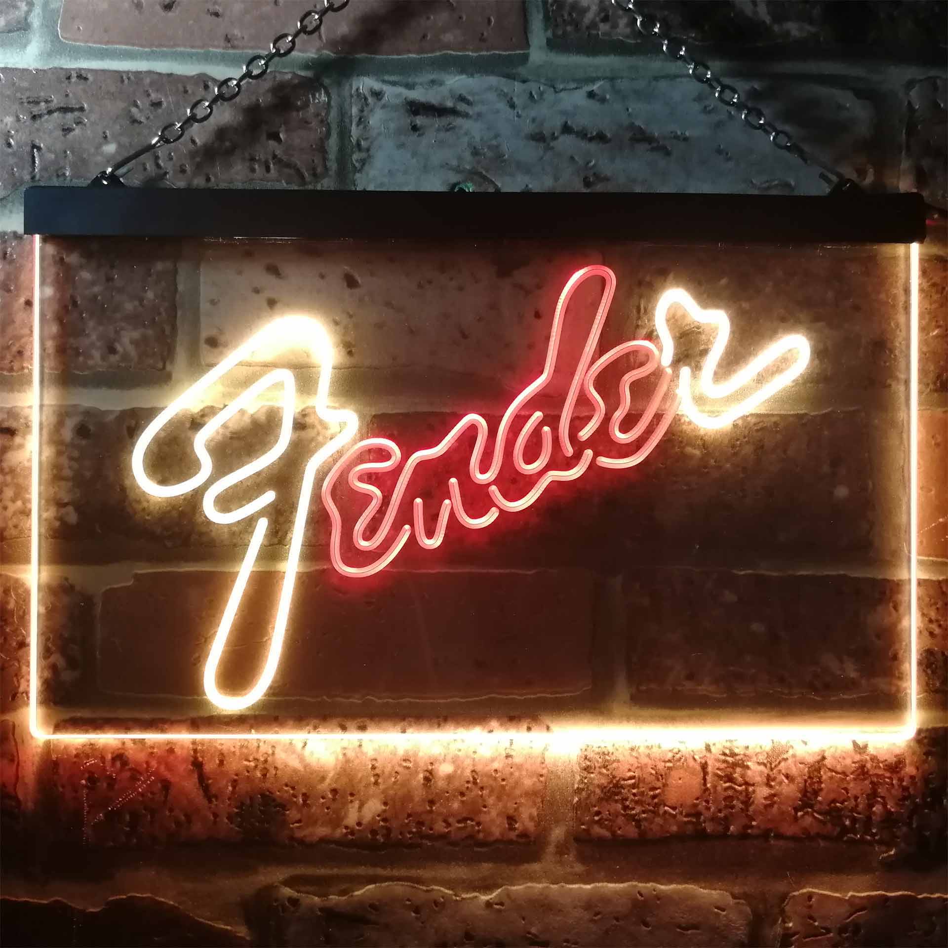 Fender Guitar Neon Sign - LED LAB CAVE