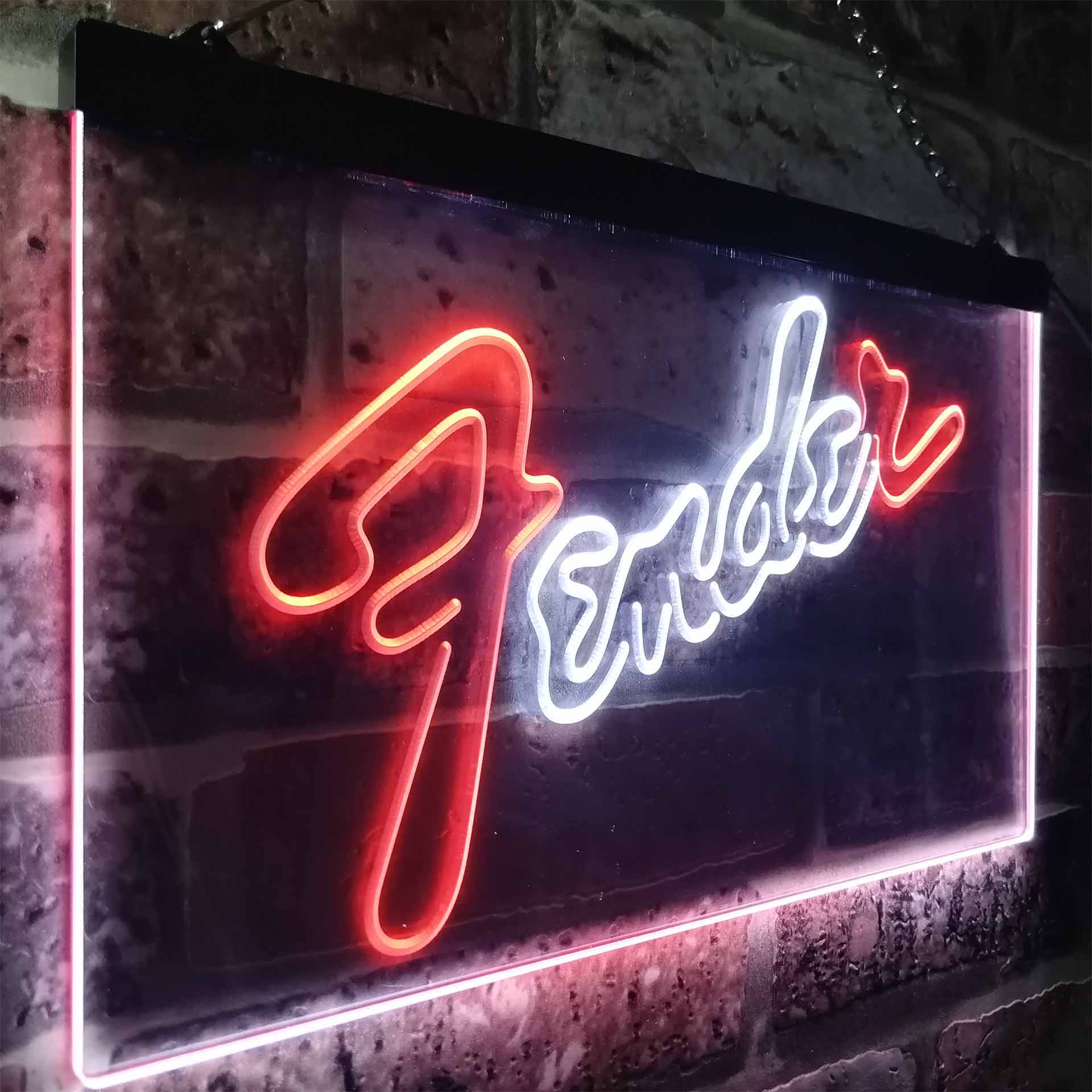 Fender Guitar Neon Sign - LED LAB CAVE