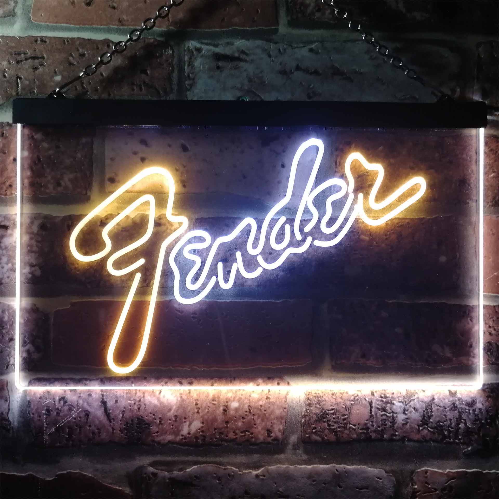Fender Guitar Neon LED Sign