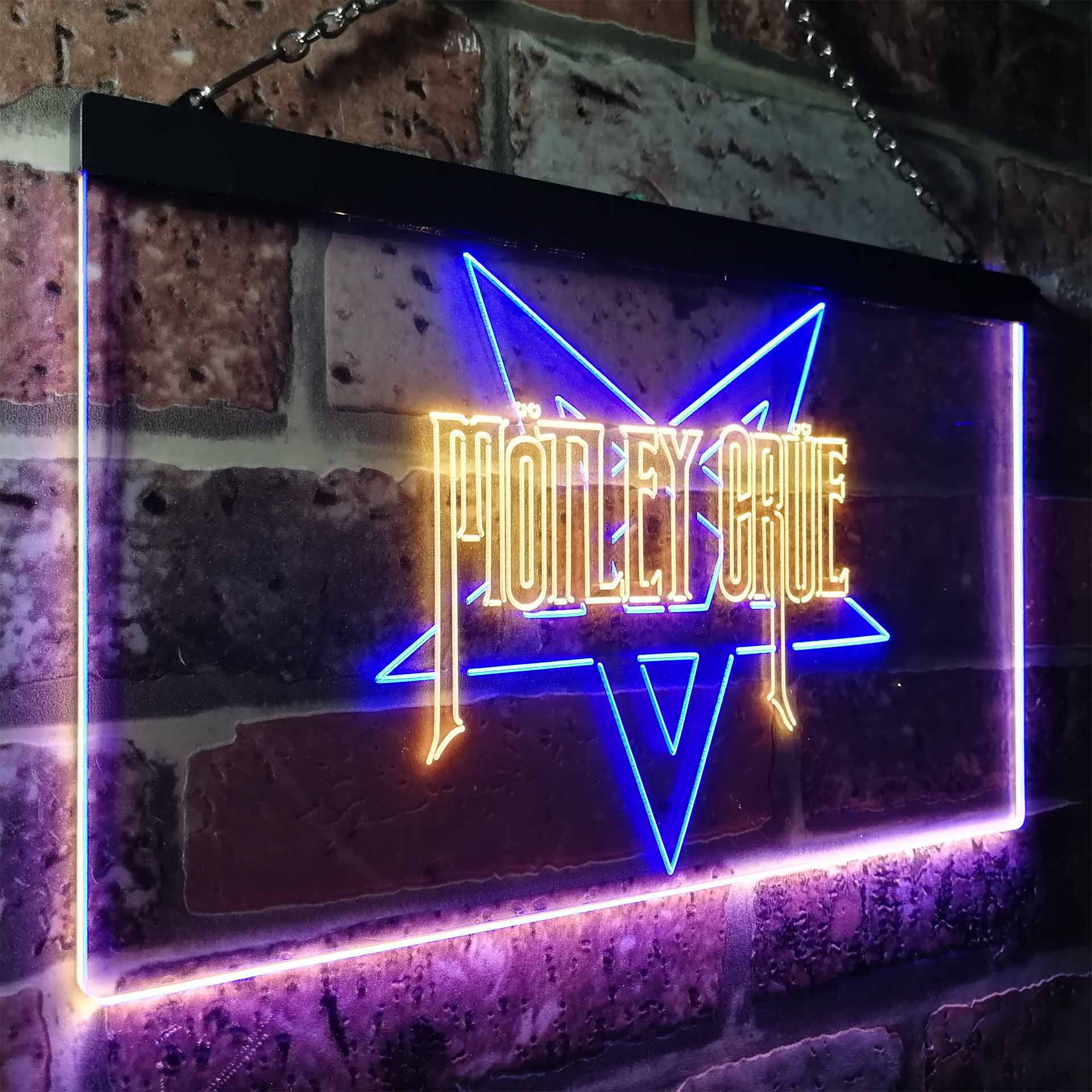 Motley Crue Star Neon LED Sign