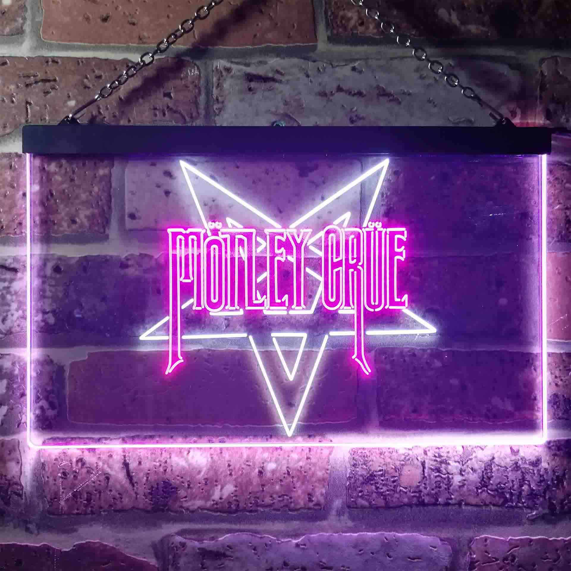 Motley Crue Star Neon LED Sign