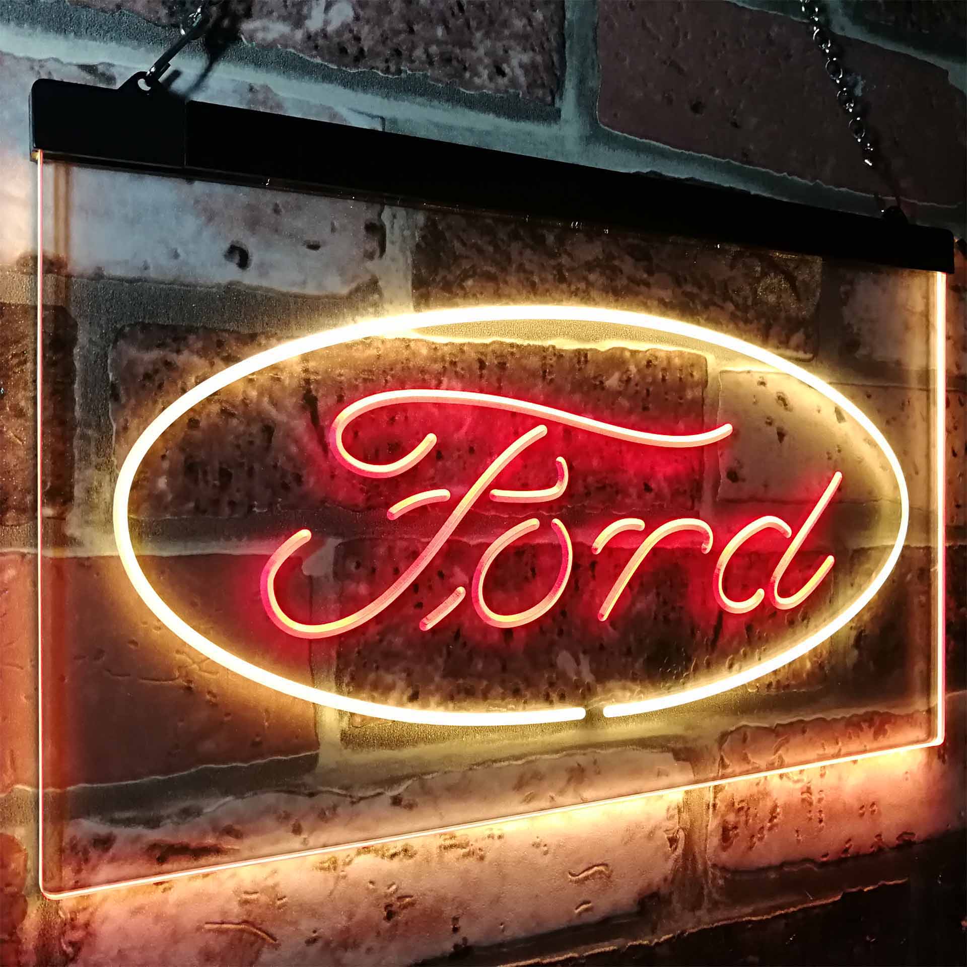 Ford Badge Car Truck Bar Neon LED Sign
