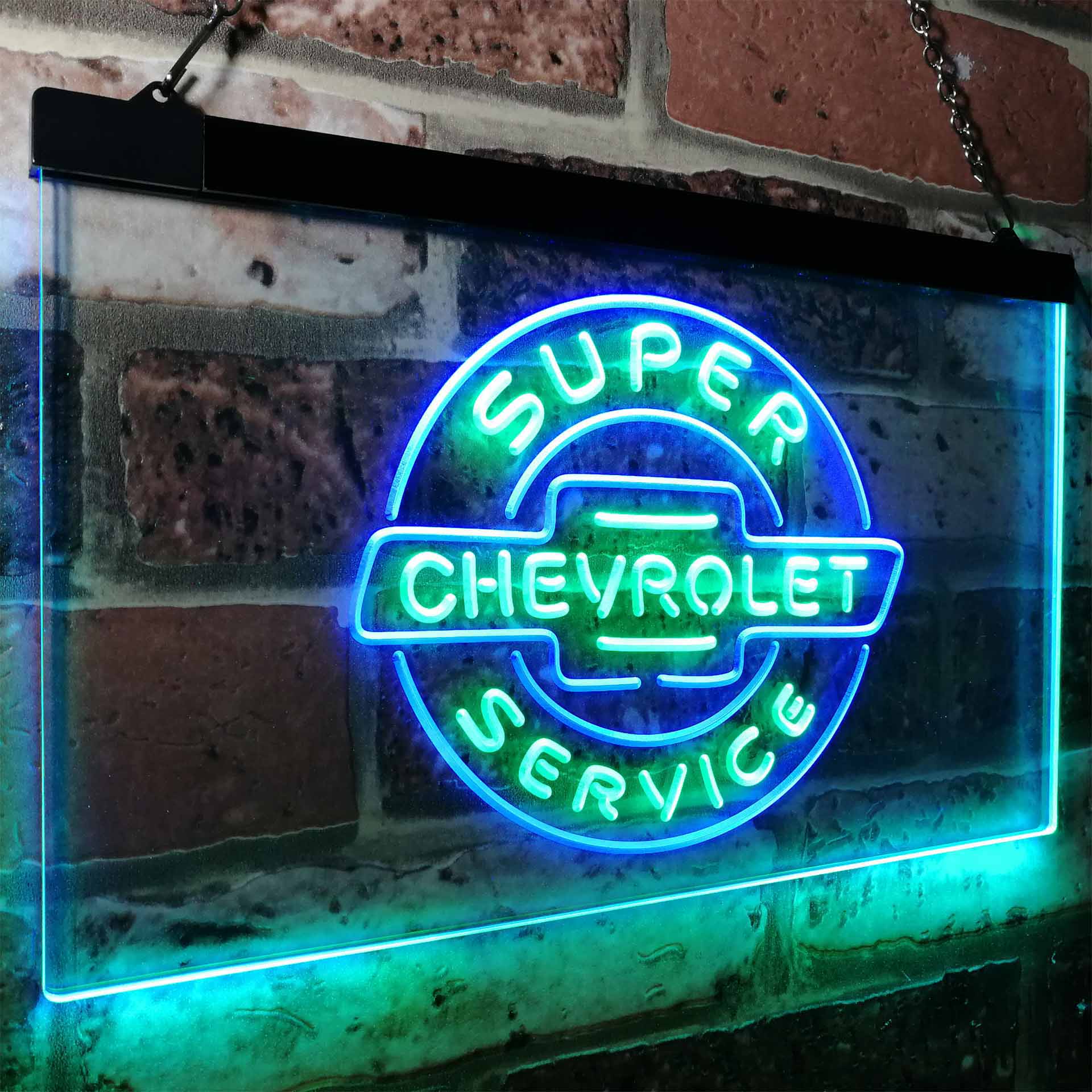 Chevrolet Super Service Car Neon LED Sign