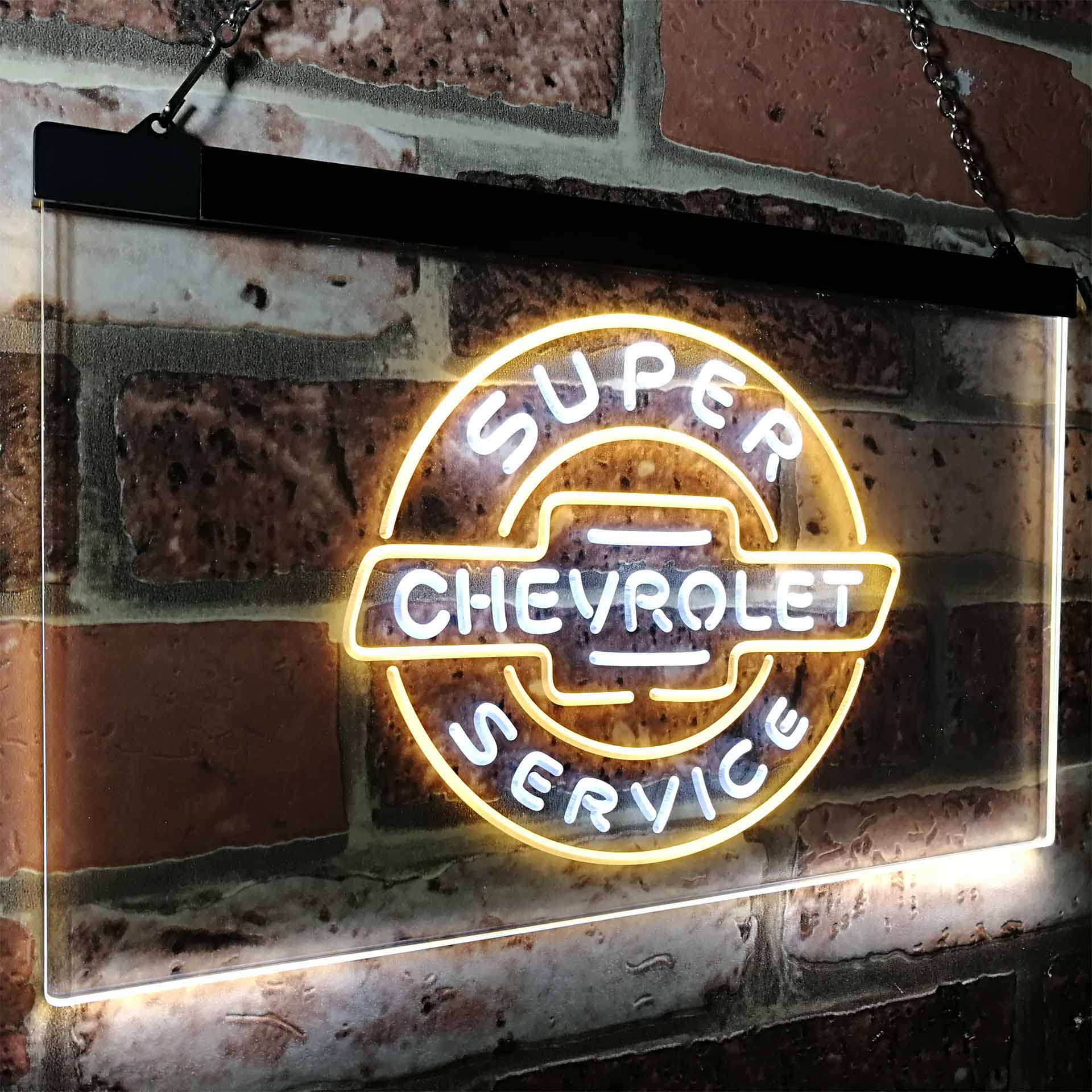 Chevrolet Super Service Car Neon LED Sign