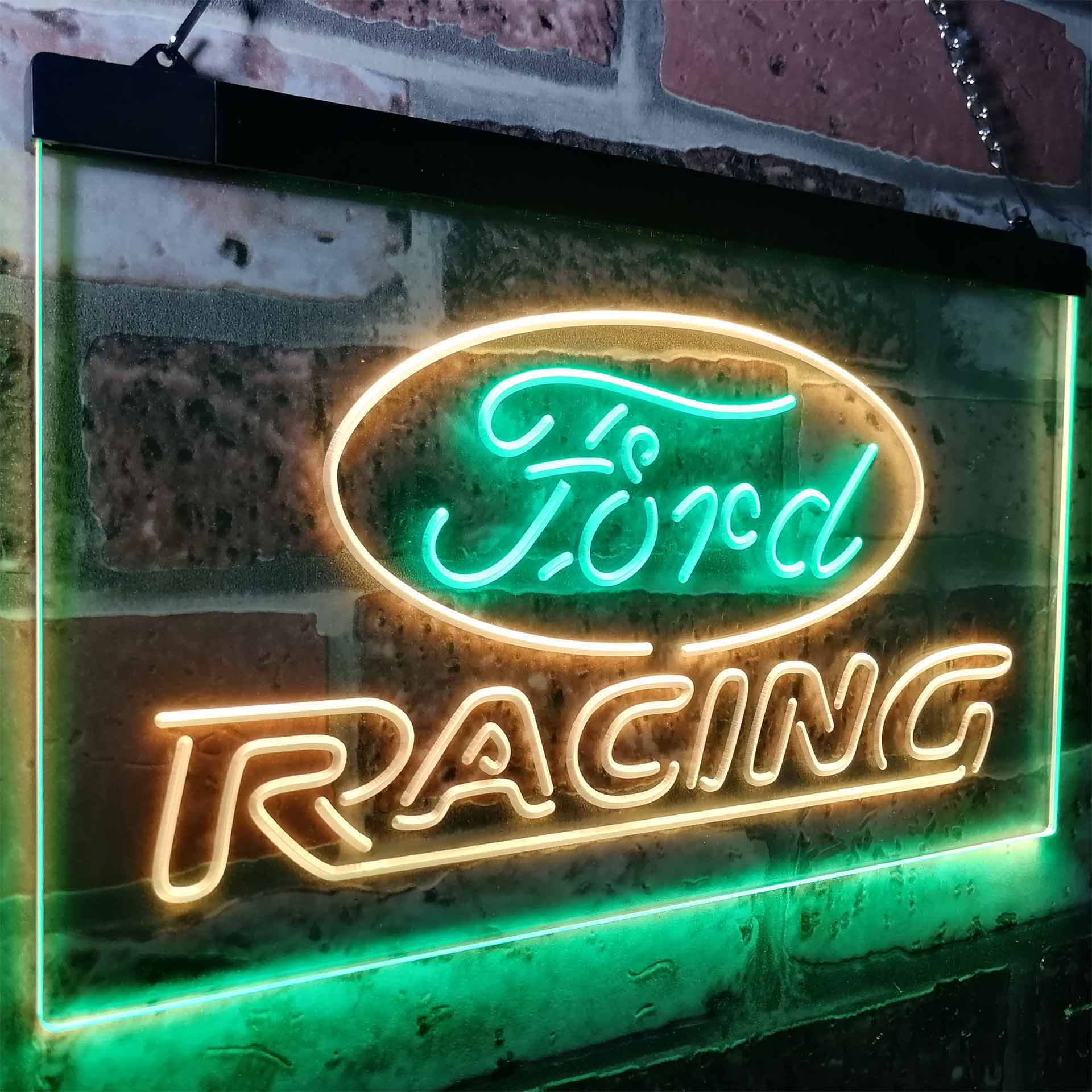 Ford Racing Car Bar Neon LED Sign