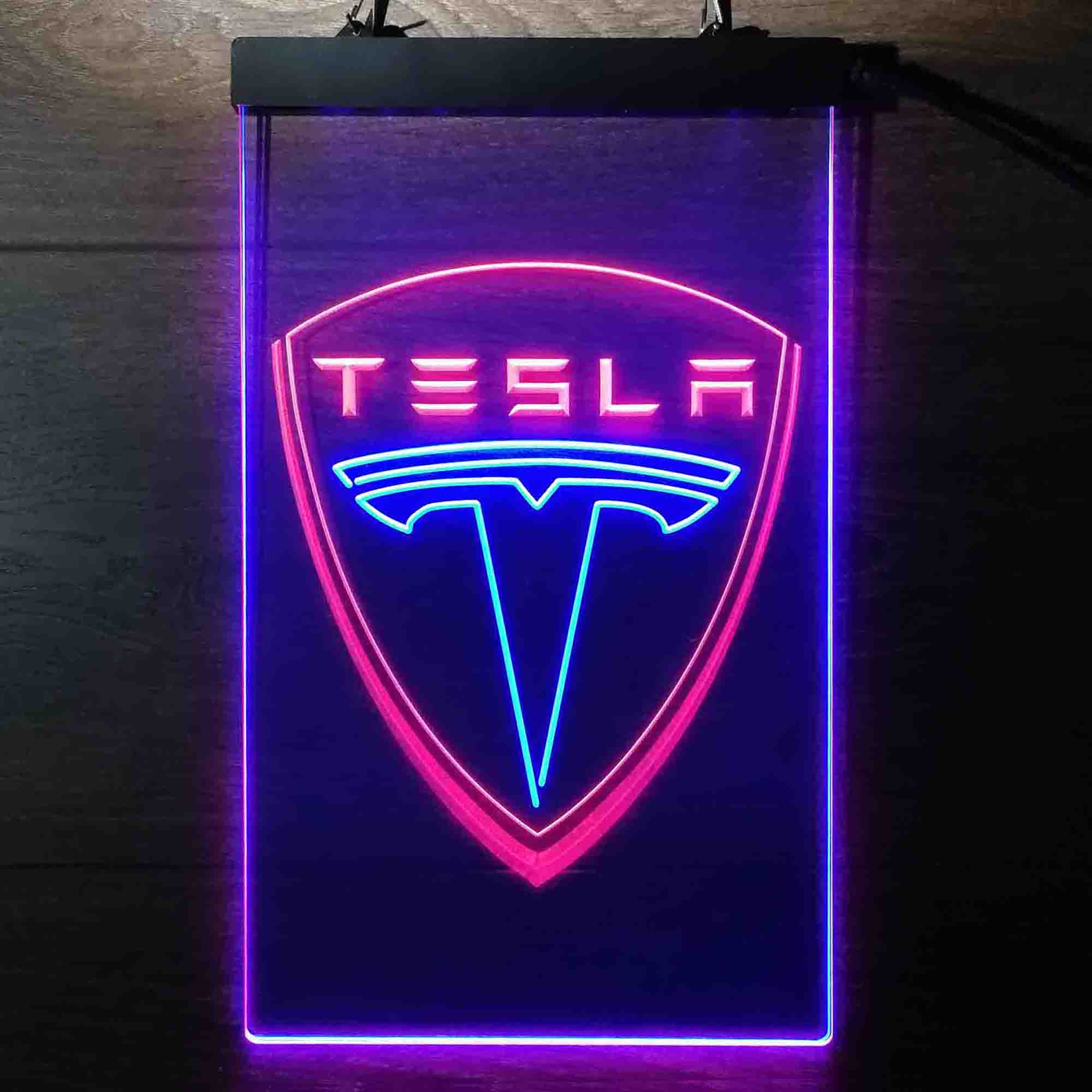 Tesla Logo Neon LED Sign